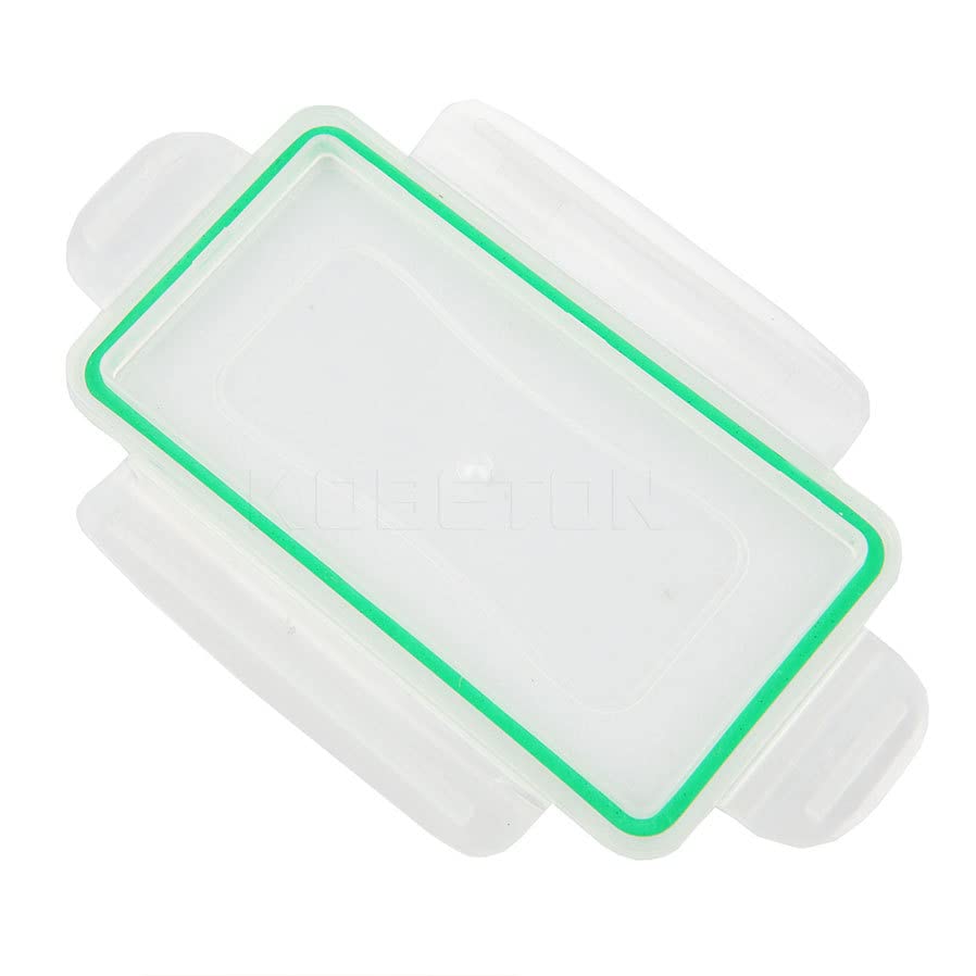 Orchidtent 4-Piece Clear Plastic Waterproof Battery Storage Case Organizer - Holds 18650, 16340, CR123A Batteries - Perfect for Camping, Hiking & Emergency Kits
