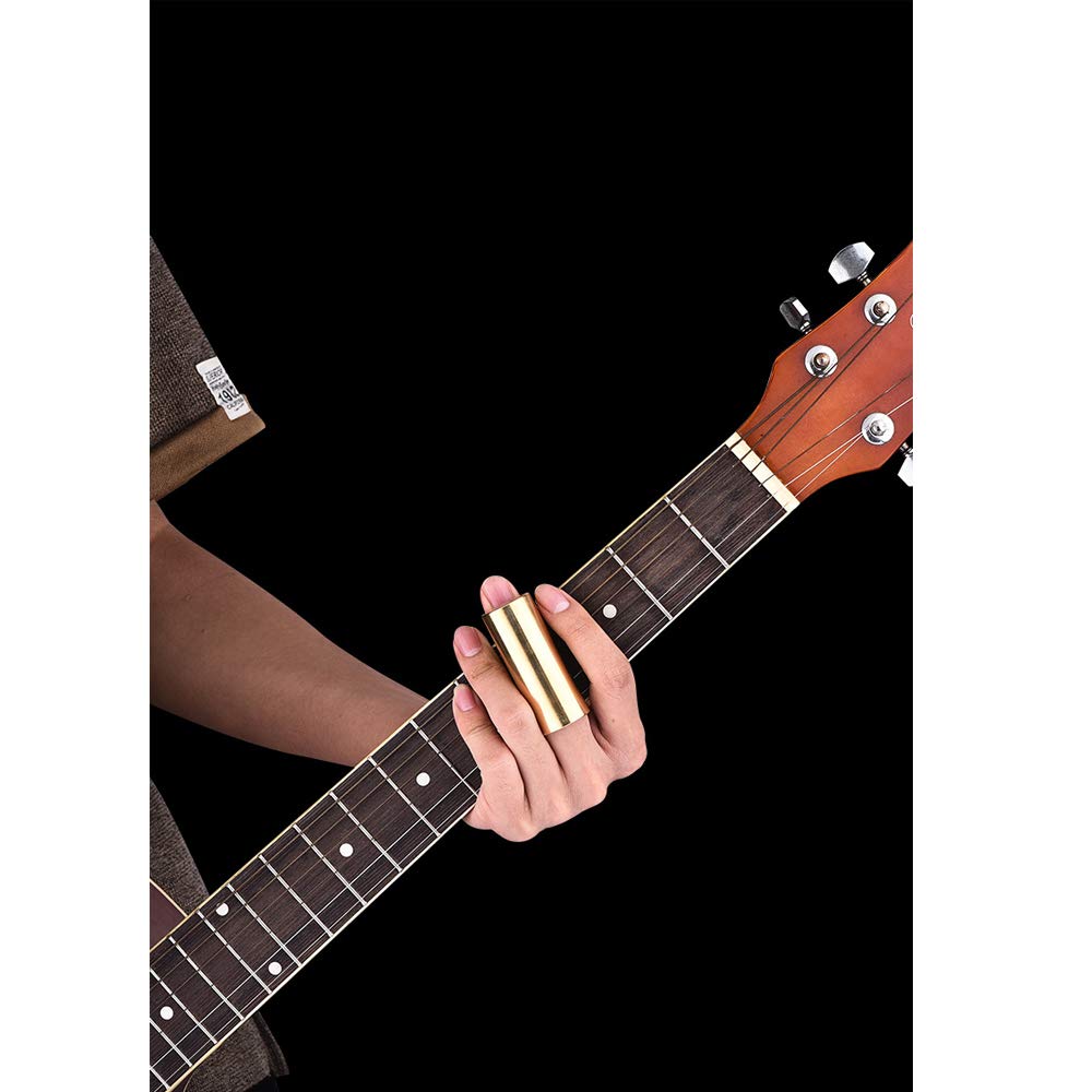 Premium Metal Guitar Slide for Acoustic & Electric Guitars - Ergonomic Design for Smooth Playing | Perfect for Blues, Rock & Live Performances