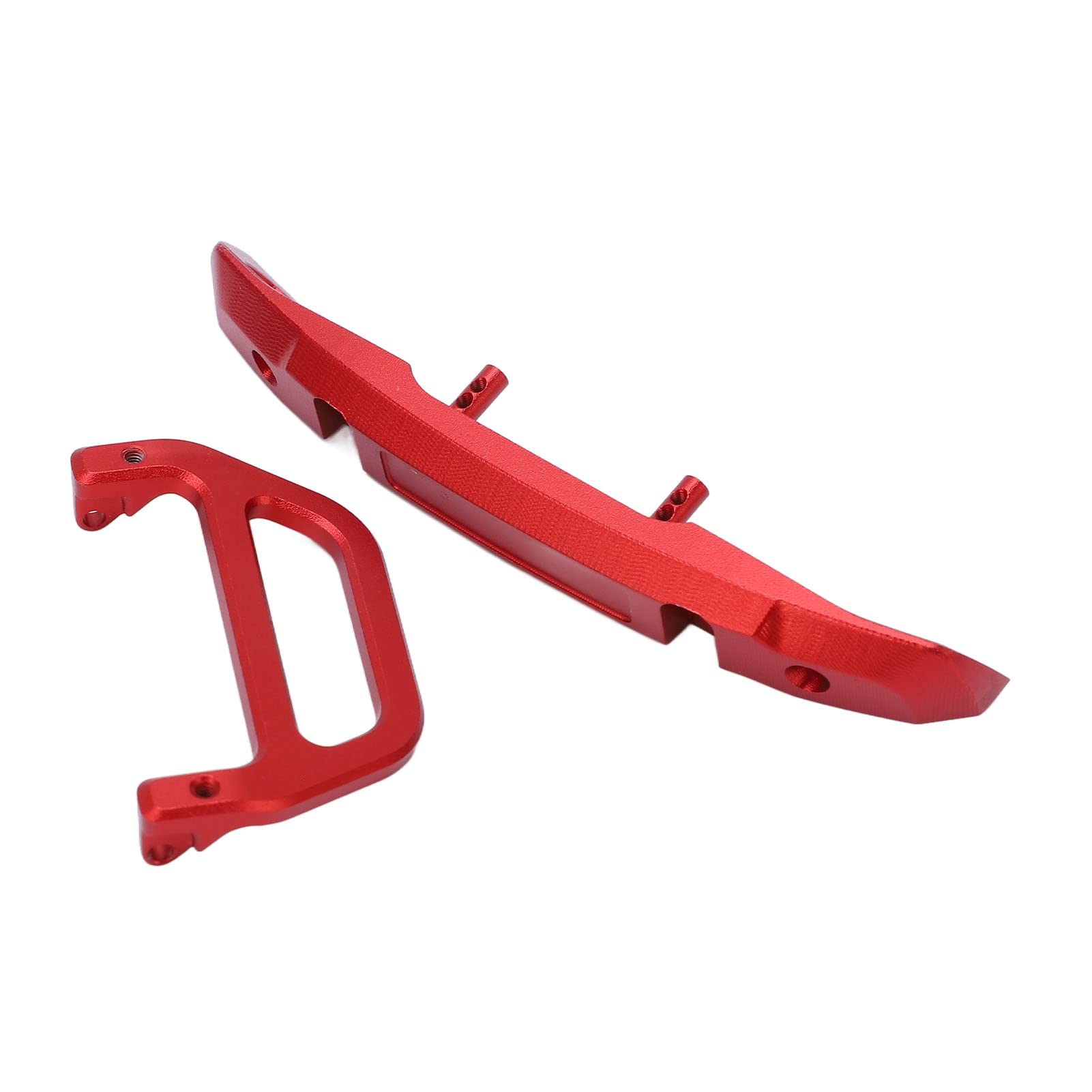 Demeras RC Metal Bumper - Anodized Lightweight Durable Aluminum Alloy Front Bumper Replacement for RC Cars (Red) | Perfect for Off-Road Racing, Bashing & Crawling Adventures