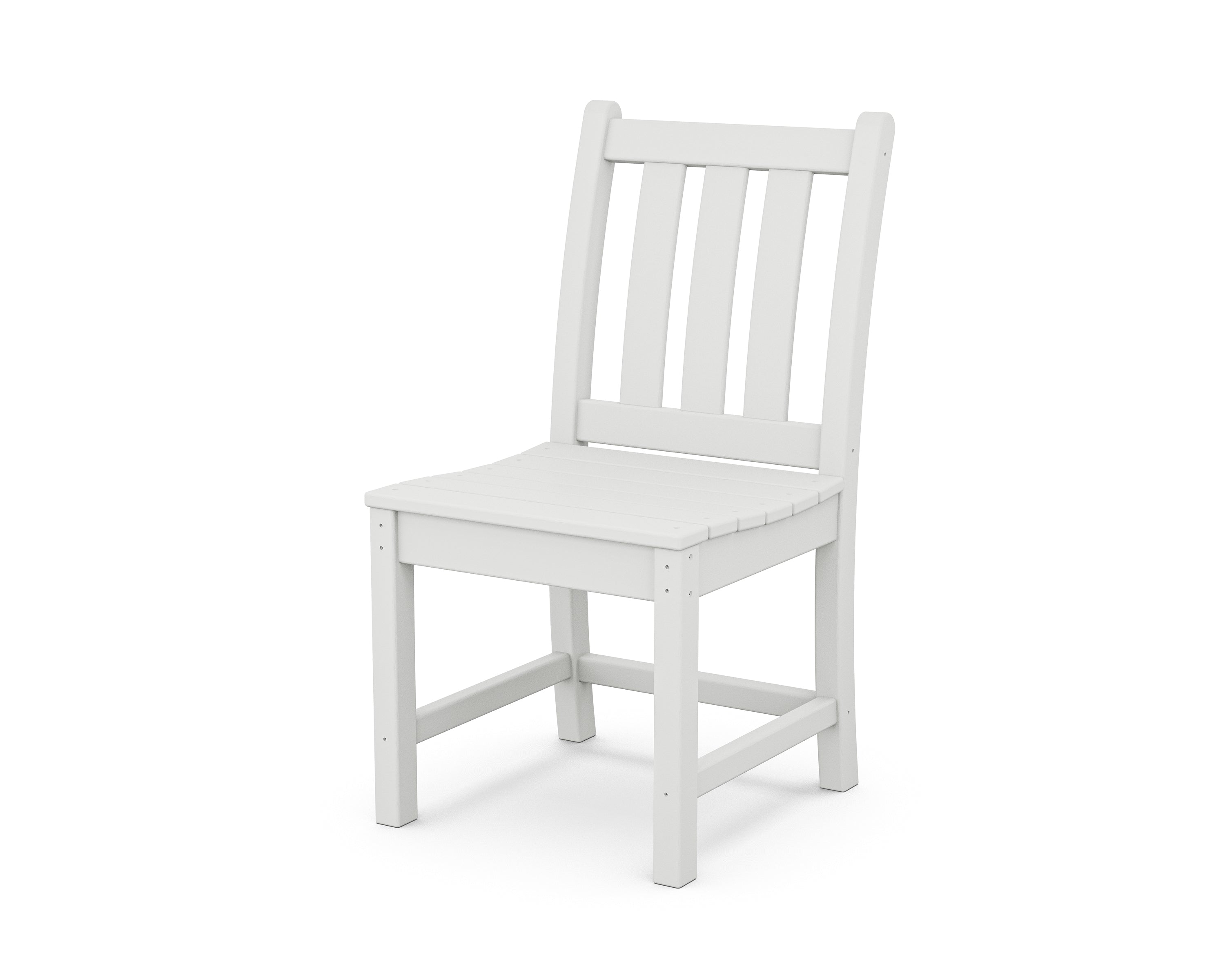 POLYWOOD Traditional Outdoor Garden Dining Side Chair - Weather-Resistant, Durable & Comfortable for Patio, Deck, and Backyard Dining