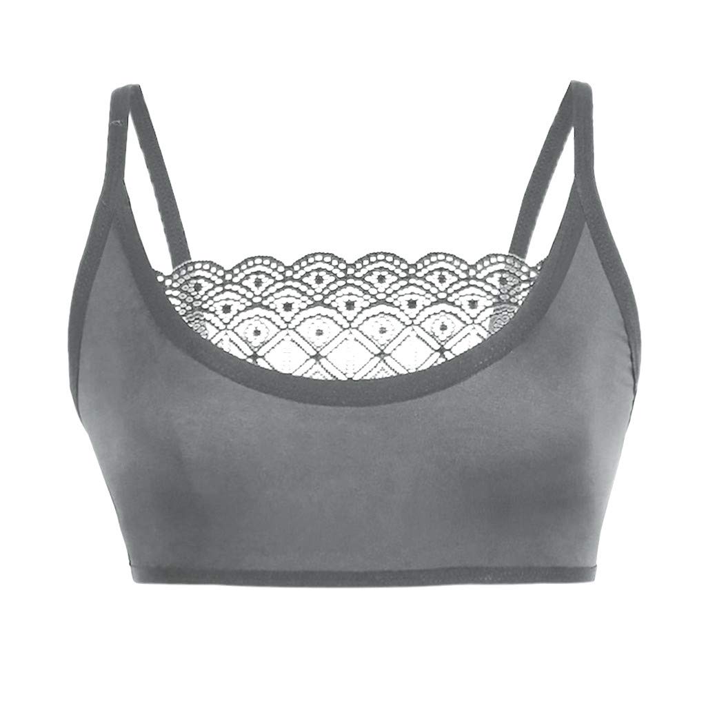 Sexy Lace Bralette Top for Women - Elastic Cage Bra & Bustier Camisole - Comfortable Underwear for Date Night, Lingerie Layering, and Everyday Wear