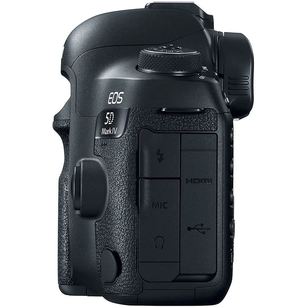 Canon EOS 5D Mark IV 30.4MP Full Frame DSLR Camera Body (Renewed) with 4K Video, Pro Audio Kit, 128GB Memory, Tripod & Corel Software - Perfect for Professional Photography, Videography & Travel Vlogging