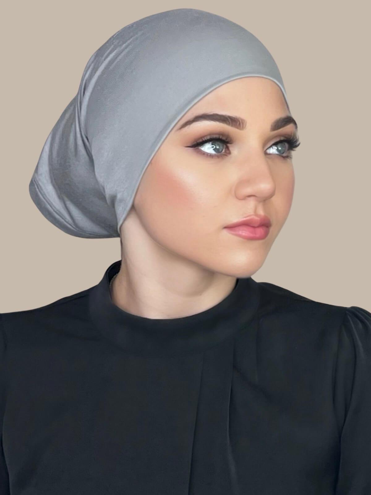 Premium Jersey Under Scarf - Soft & Stylish Head Wrap for Women - Chic Grey - Perfect for Hijab, Head Covering & Fashion Accessories
