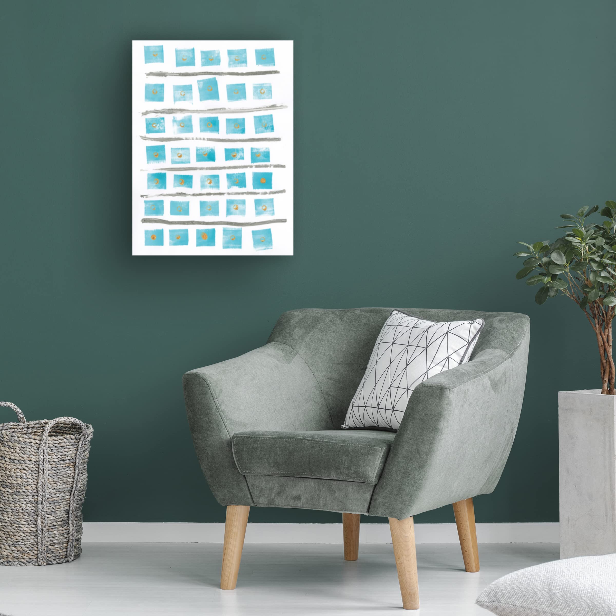Trademark Fine Art 'Boho Reef III' Canvas Wall Art Print by Wild Apple Portfolio - Tropical Beach Decor for Living Room, Bedroom & Office