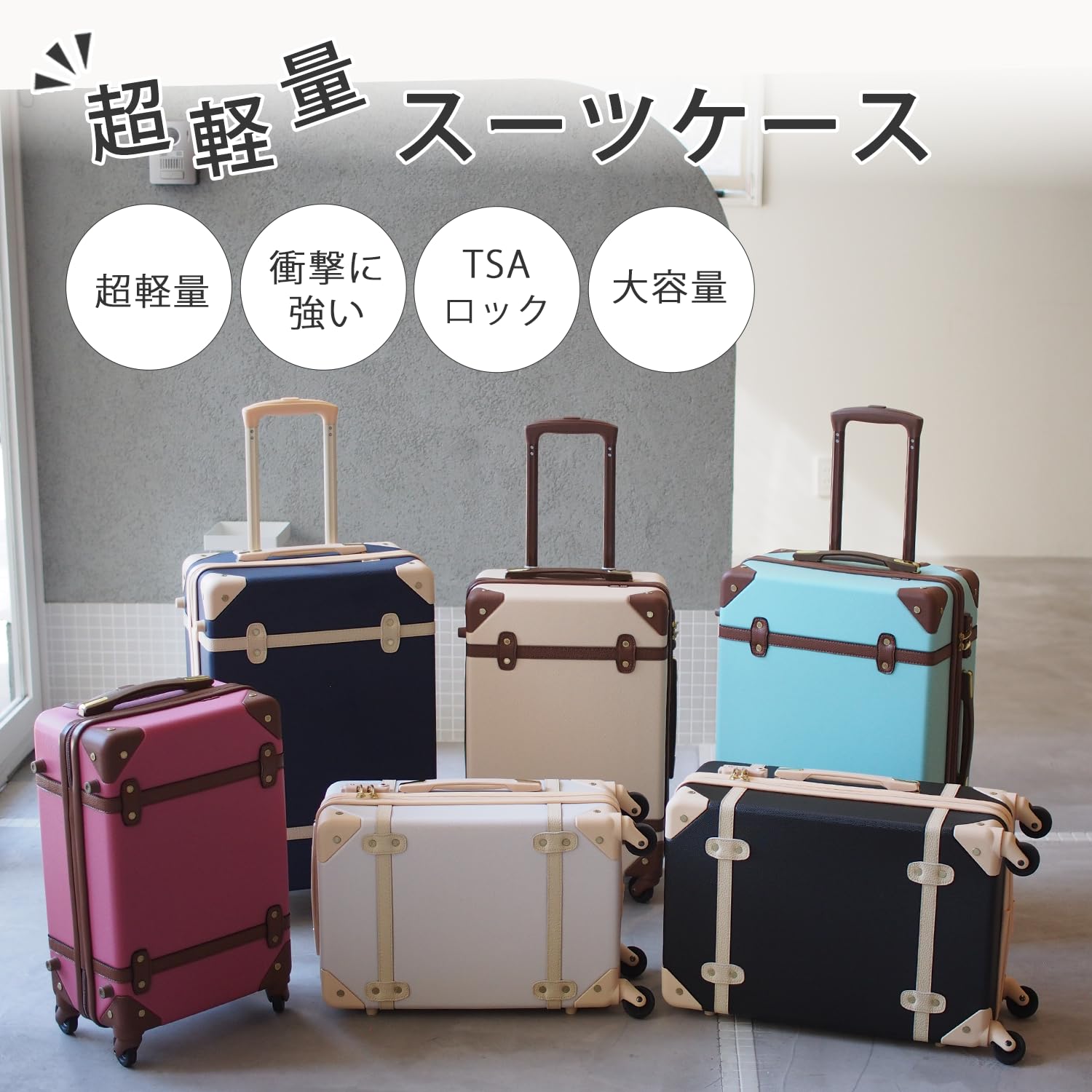 TSA Approved Trolley Luggage Suitcase with YKK Zipper - 20