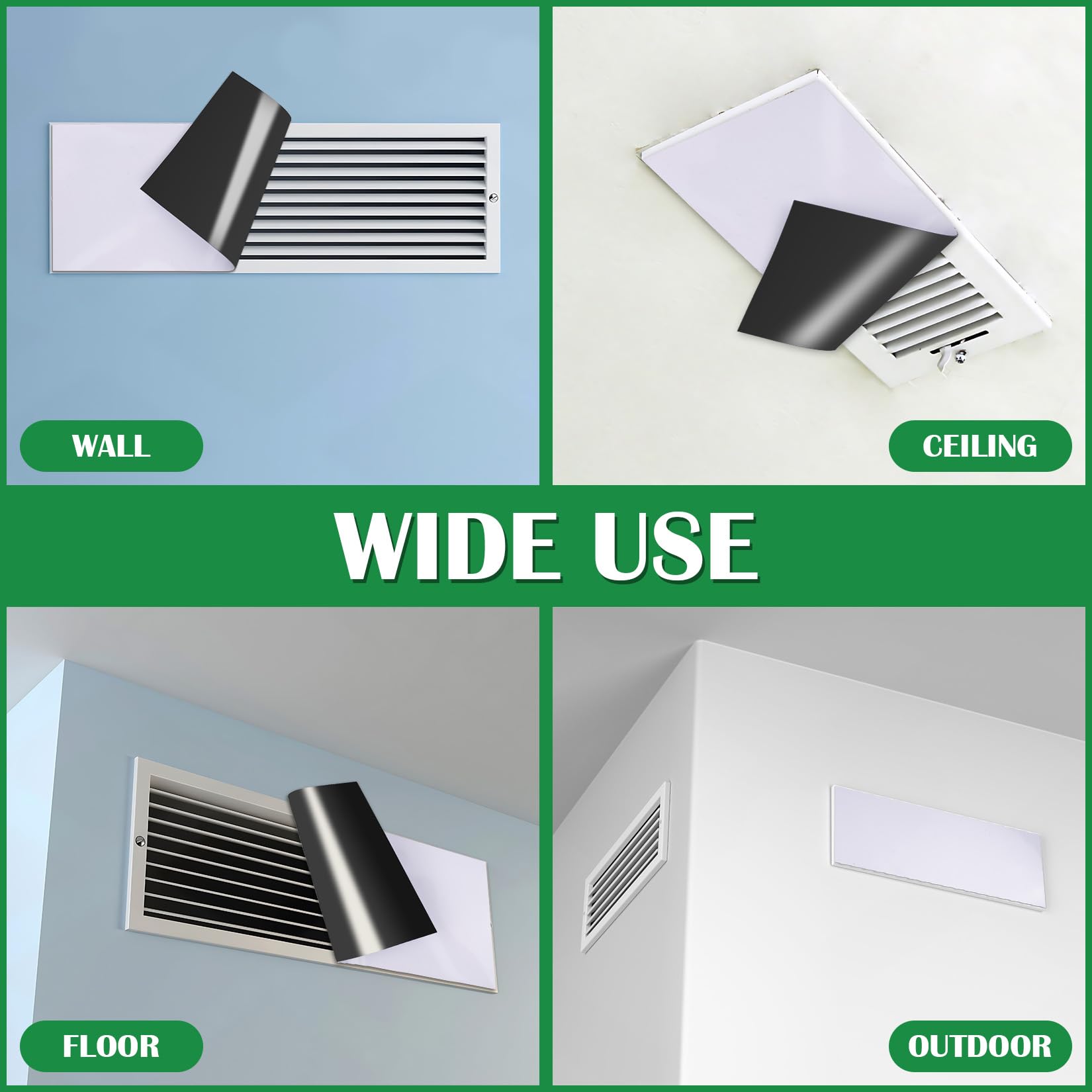 VNDUEEY 4 Pack Magnetic Vent Covers - 5.5