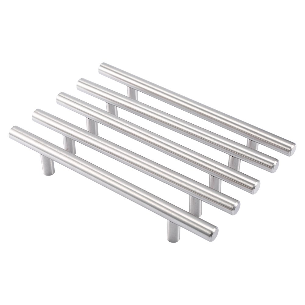 Estink 20-Pack Stainless Steel T-Bar Cabinet Pulls - Kitchen Cabinet Handles, Drawer Pulls & Cupboard Knobs for Home Furniture Hardware | Perfect for Modern Kitchen Renovation & Cabinet Upgrades