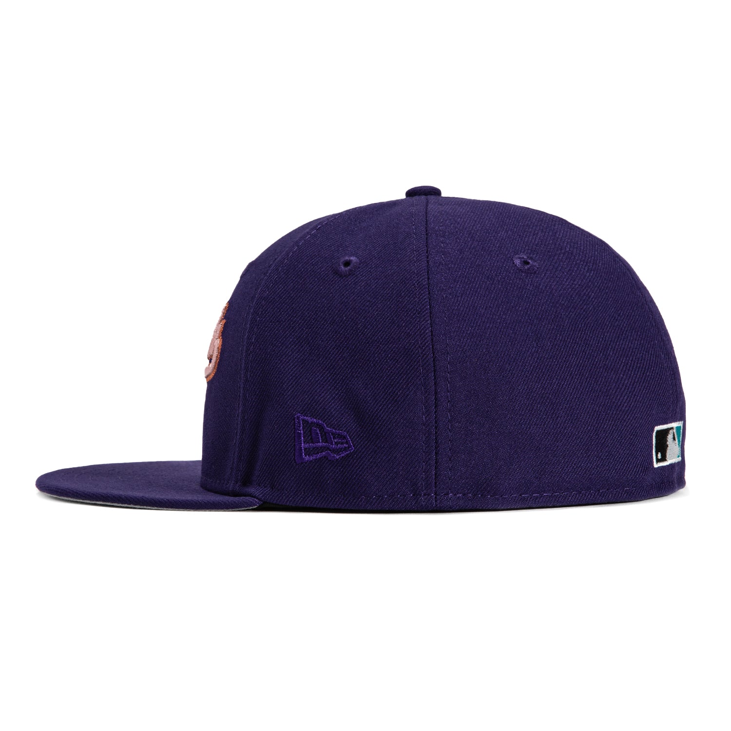New Era 59Fifty Arizona Diamondbacks Chase Stadium Patch Script Hat - Purple, Ivory & Metallic Copper | MLB Baseball Cap for Fans, Game Day & Streetwear Fashion