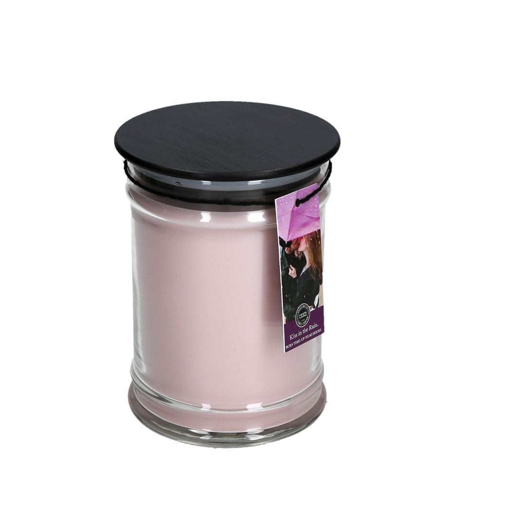 Bridgewater Candle 18oz Large Soy Wax Blend Jar Candle - Kiss in The Rain Scent | Long-Lasting Fragrance for Home, Office & Relaxation | Perfect for Aromatherapy, Gifts & Cozy Evenings
