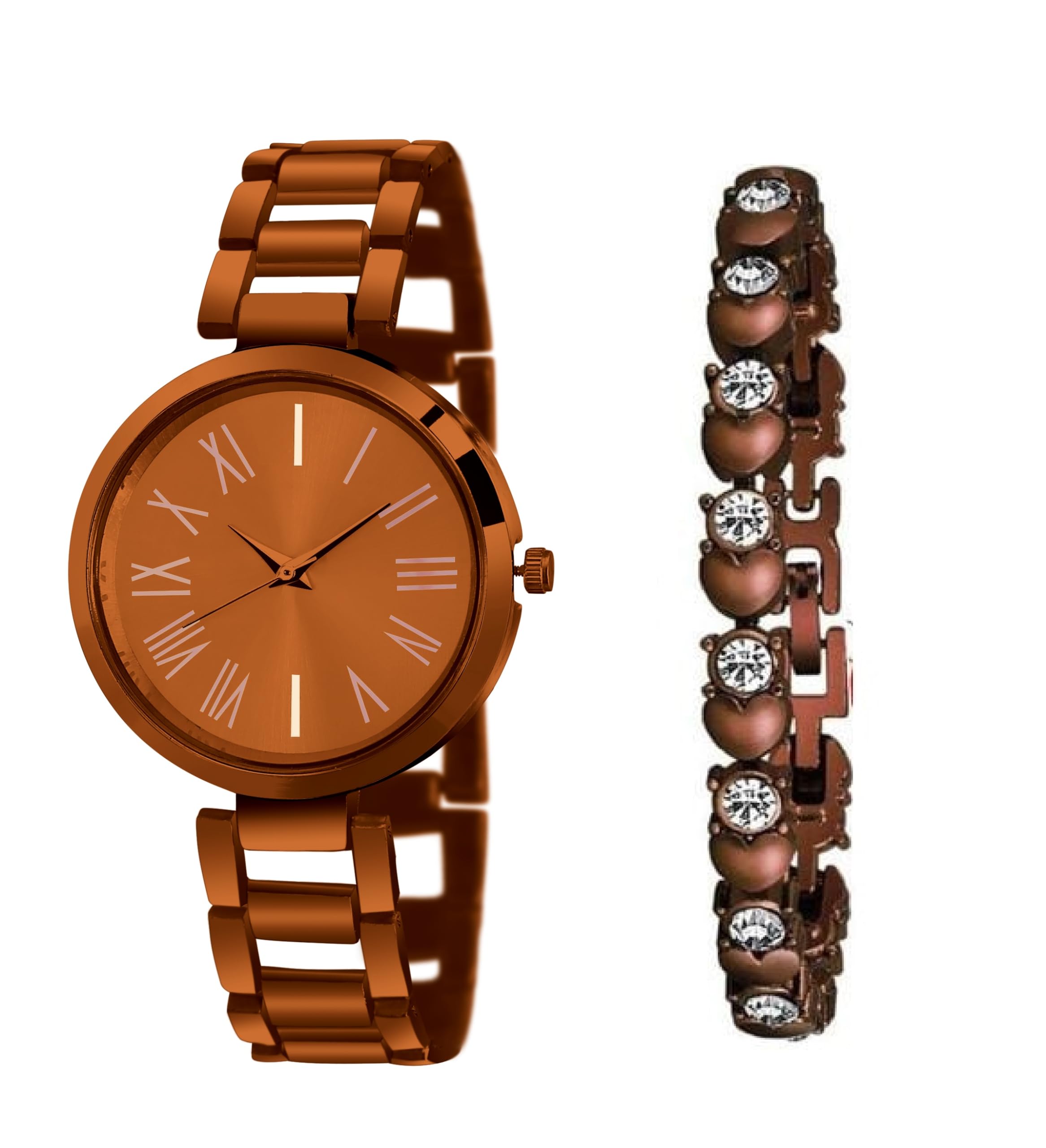 Stylish Girls Watch and Bracelet Set (SR-839 AT-8391) - 2 Piece Fashion Jewelry Combo for Teens, Birthday Gifts, School Accessories & Everyday Wear