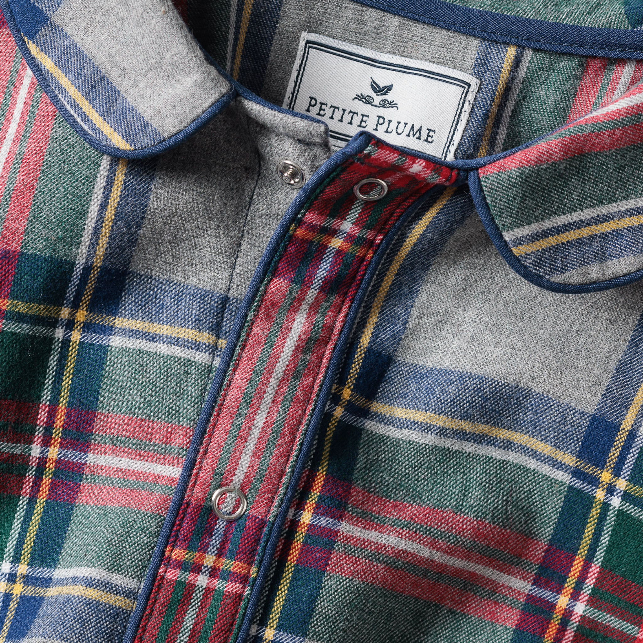 Baby's Soft Brushed Cotton Cambridge Romper - Westminster Tartan Plaid Design | Comfortable & Stylish Outfit for Infants, Newborns, and Toddlers | Perfect for Family Photos, Holidays, and Special Occasions