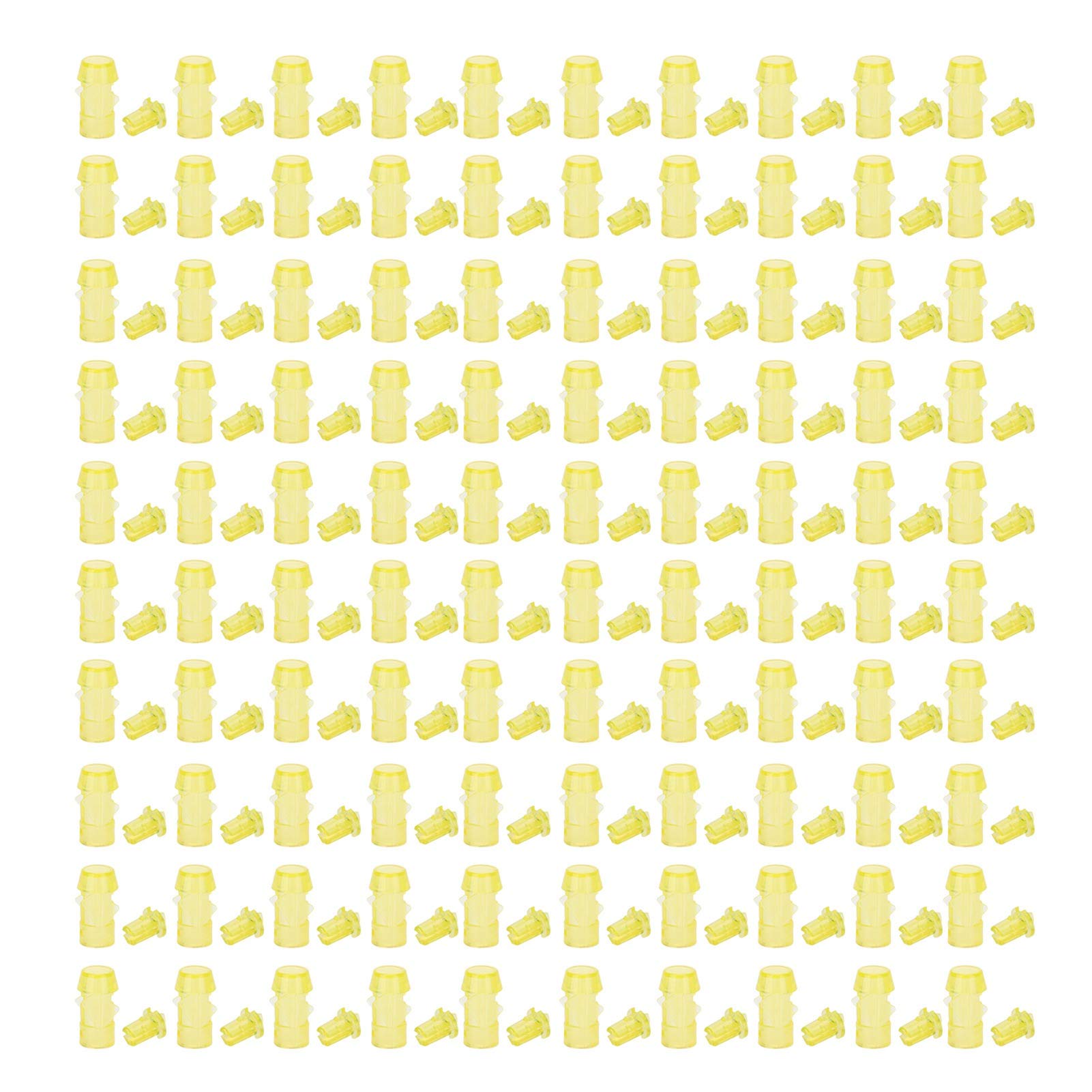 5mm LED Holder Bezel Mount - Industrial Control Components, Durable Yellow LED Lamp Protector for 5mm LED Lights | Perfect for Control Panels, Machinery, and Electronic Equipment