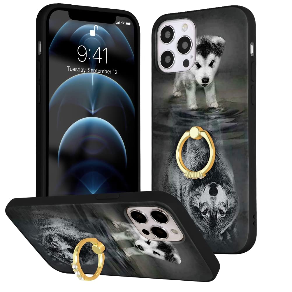 Samsung Galaxy A8 2018 Case with Rotatable Ring Holder - Shockproof Soft Silicone Flower Phone Cover for Women Girls - Perfect for Work, Travel & Daily Use