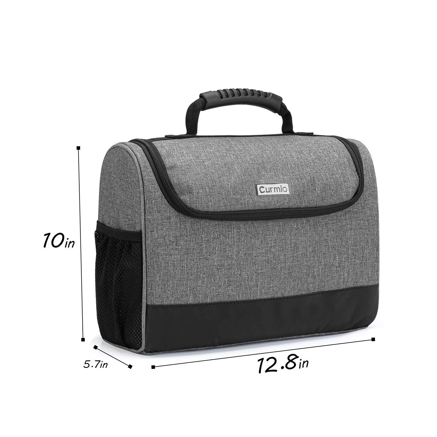 Premium CURMIO Bartender Kit Travel Bag with Adjustable Shoulder Strap - Portable Cocktail Shaker & Bar Tools Organizer for Professional Mixologists & Home Bartenders - Perfect for Parties, Bars & Travel Use