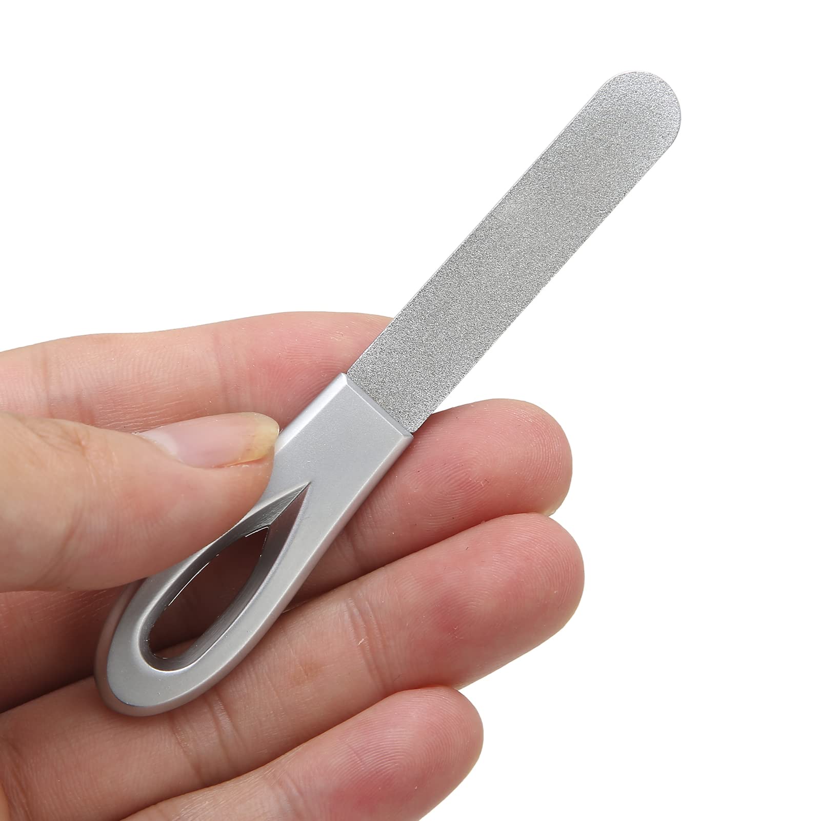 Premium Double-Sided Stainless Steel Nail File - Durable & Portable Manicure Tool for Home, Salon & Travel - Perfect for Men & Women's Nail Care Routine