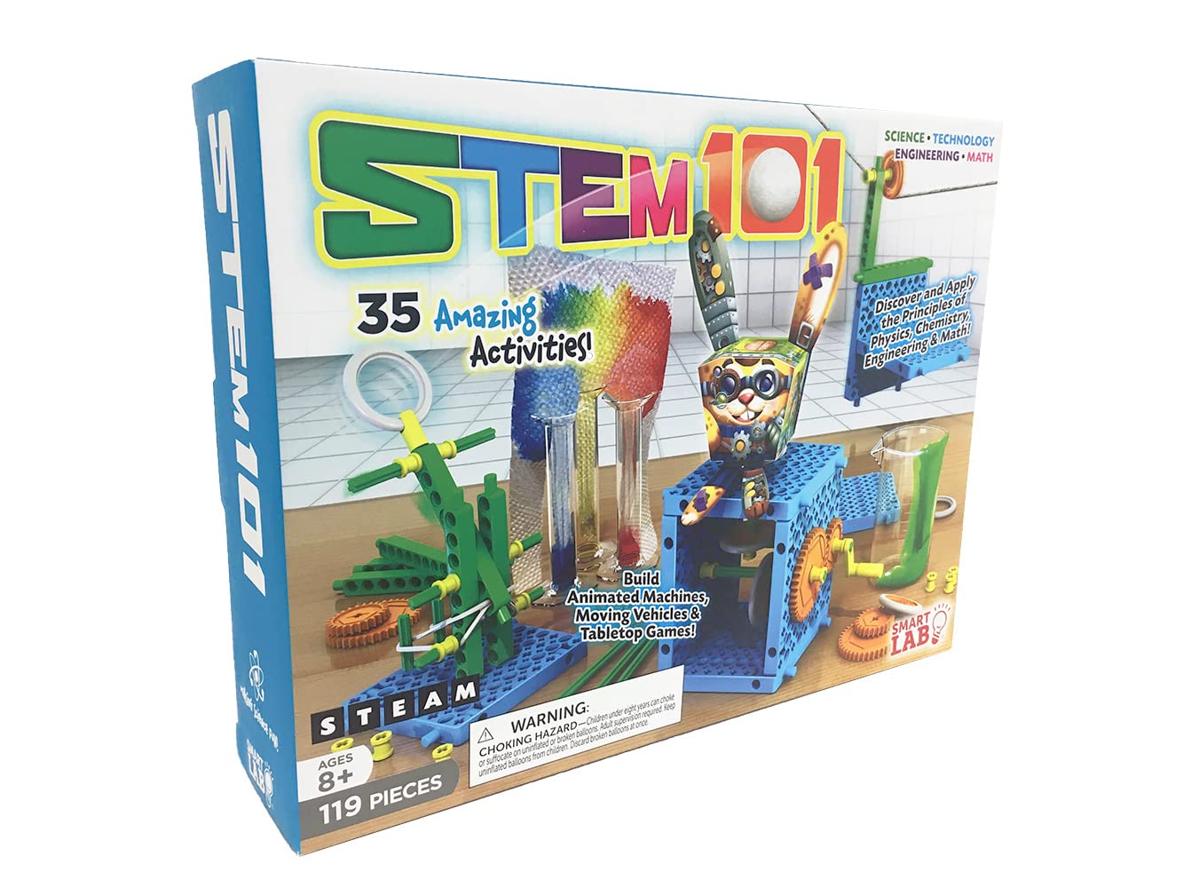 SmartLab Toys STEM 101 Science Lab Kit - 35 Amazing Science Experiments for Kids | Educational STEM Learning Activities for Classroom & Home Science Projects