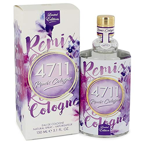 4711 Remix Lavender Eau De Cologne Spray for Men & Women - 5.1 oz Long Lasting Unisex Cologne with Fresh Lavender Scent - Perfect for Daily Wear, Office & Date Nights