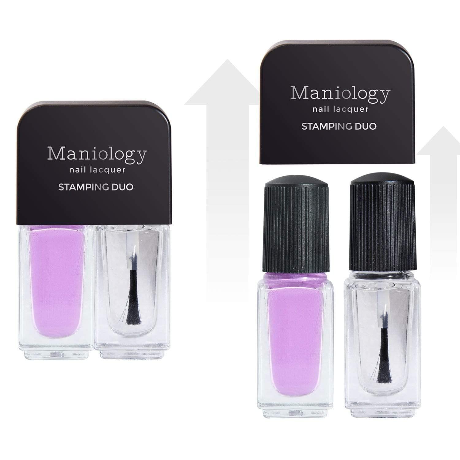 Valentine's Day Nail Art Stamping Kit - Maniology Starter Set with Stamping Plate, Nail Polish, Top Coat, Stamper & Scraper | DIY Nail Designs for Romantic Dates, Anniversary Gifts & Special Occasions