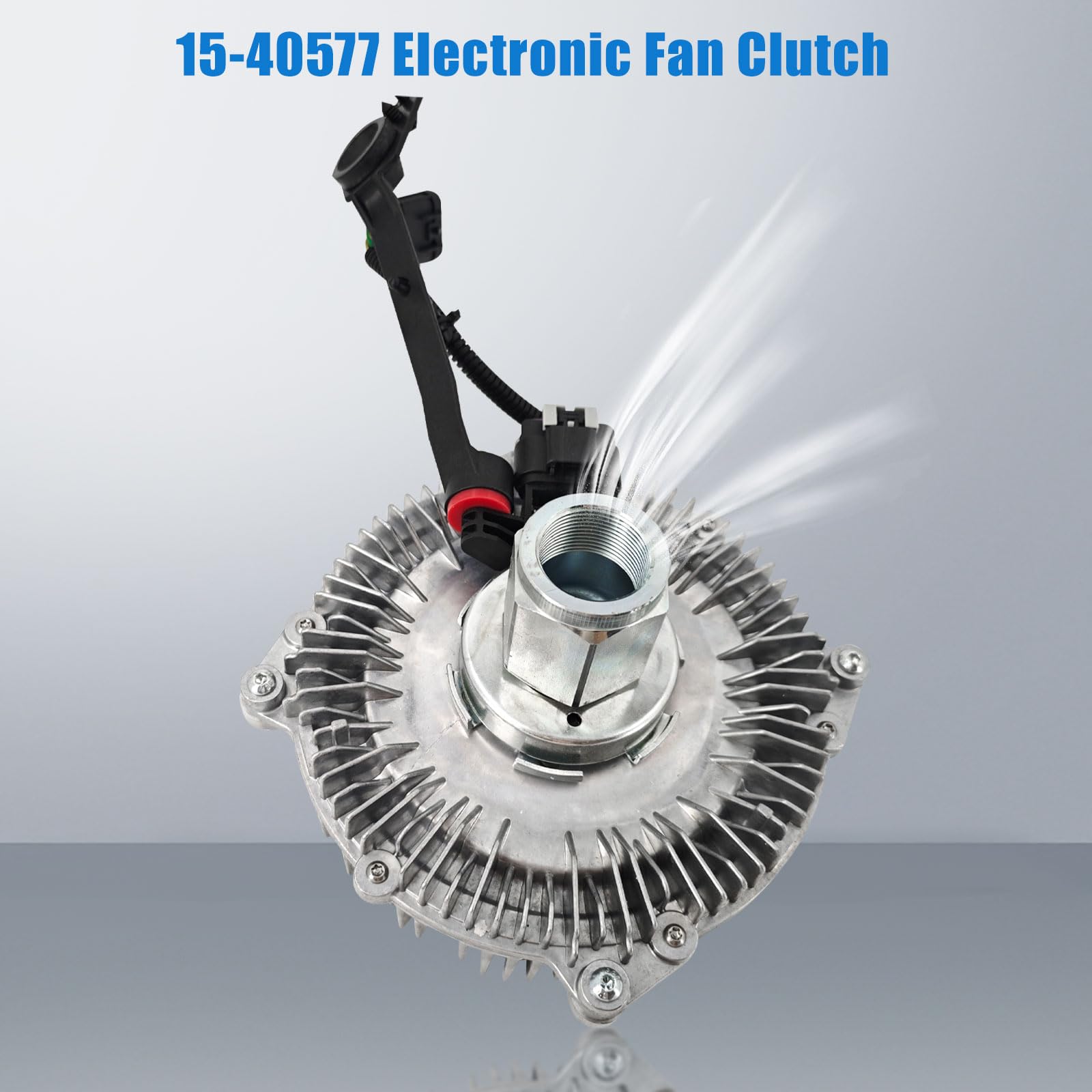 Heavy Duty Engine Cooling Fan Clutch Assembly Replacement for Chevy Silverado 2500 HD/3500 HD & GMC Sierra 2500/3500 HD 6.6L (2017-2019) - OEM# 84013368 - Perfect for Off-Roading, Towing & Extreme Weather Conditions
