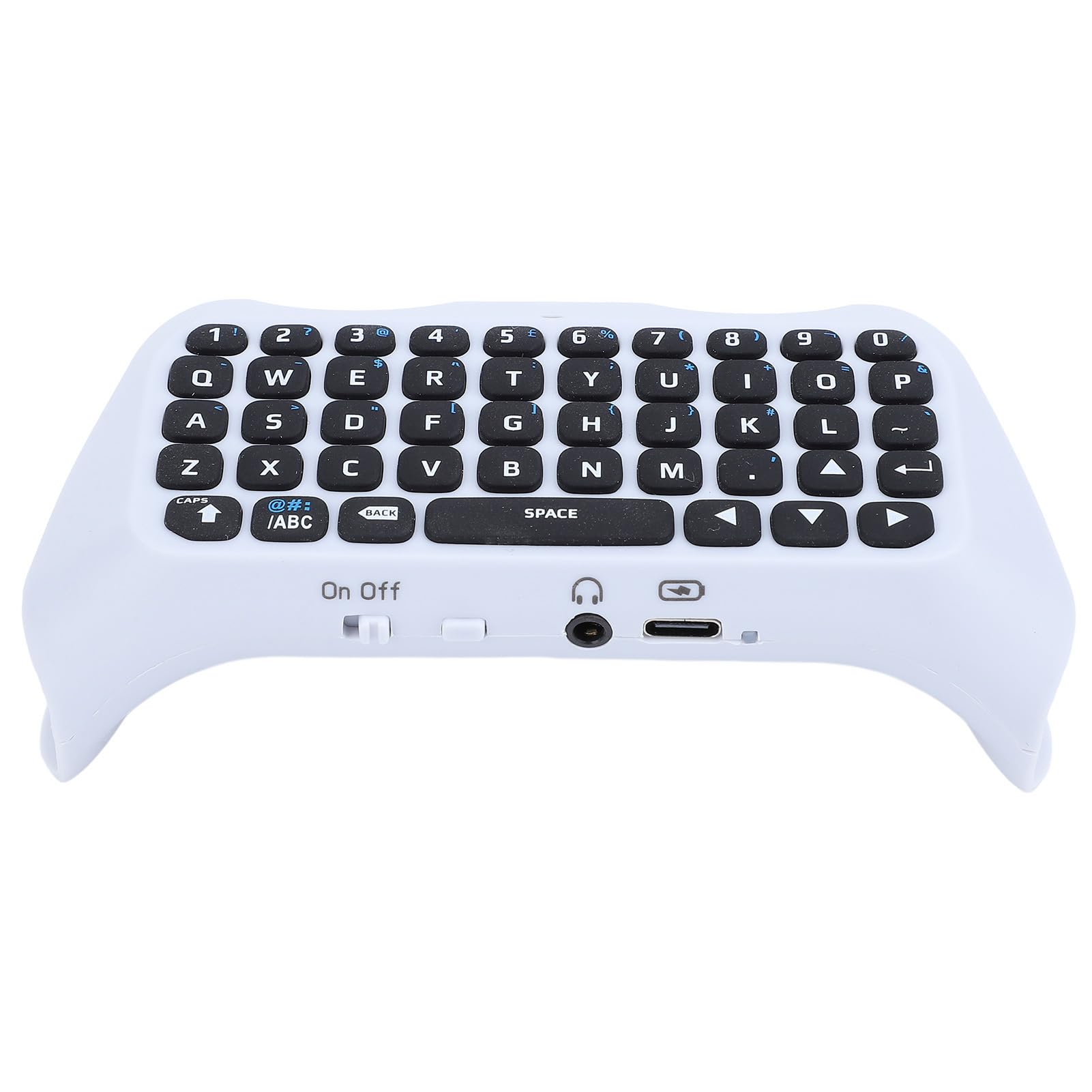 Wireless Gaming Controller Keyboard with 3.5mm Port & Built-in Speaker - Portable Chatpad Keypad for Xbox, PS4, PC Gaming & Live Streaming (Perfect for Twitch, Discord & Online Multiplayer Games)