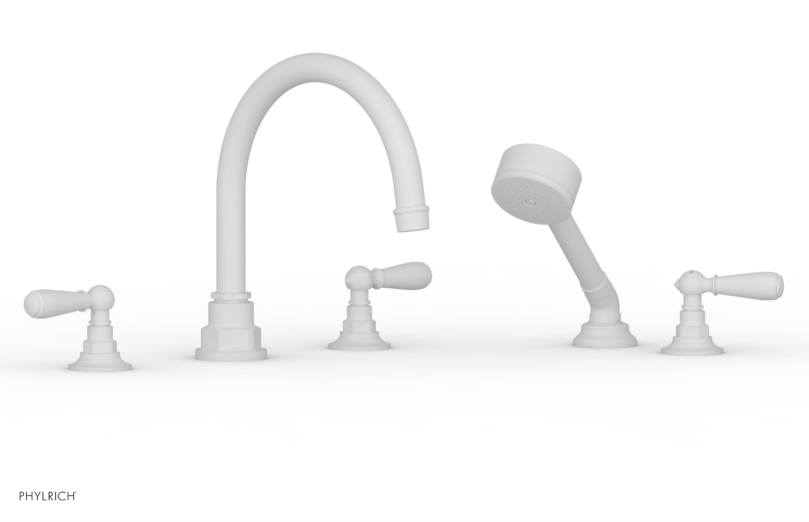 Jamestown Deck Tub Set with Hand Shower & Lever Handles - 165