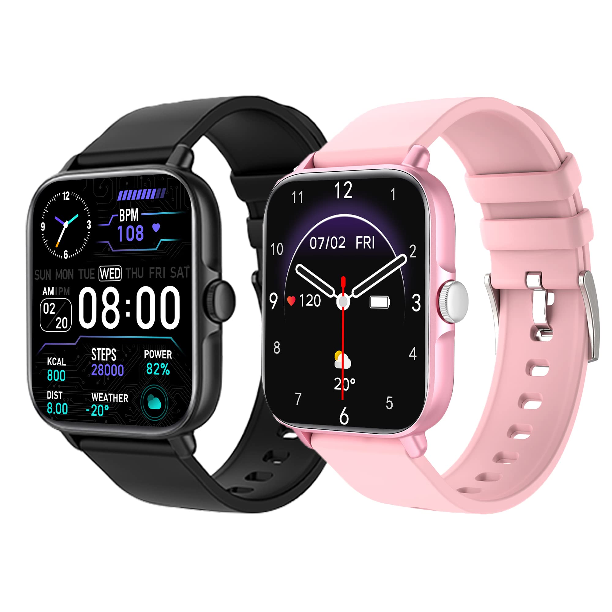WZWNEER Smart Watch 2 Pack - 1.7