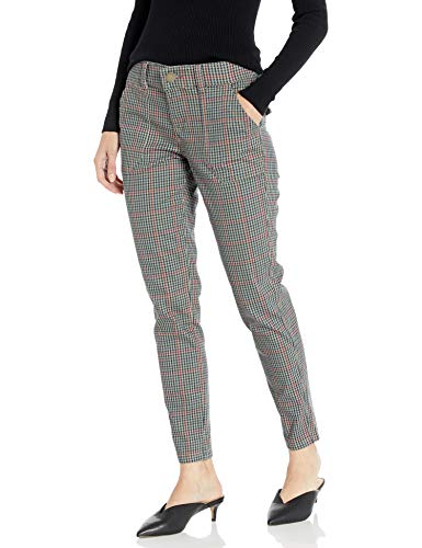 Light Taupe Tattersal Plaid - Utility Pockets