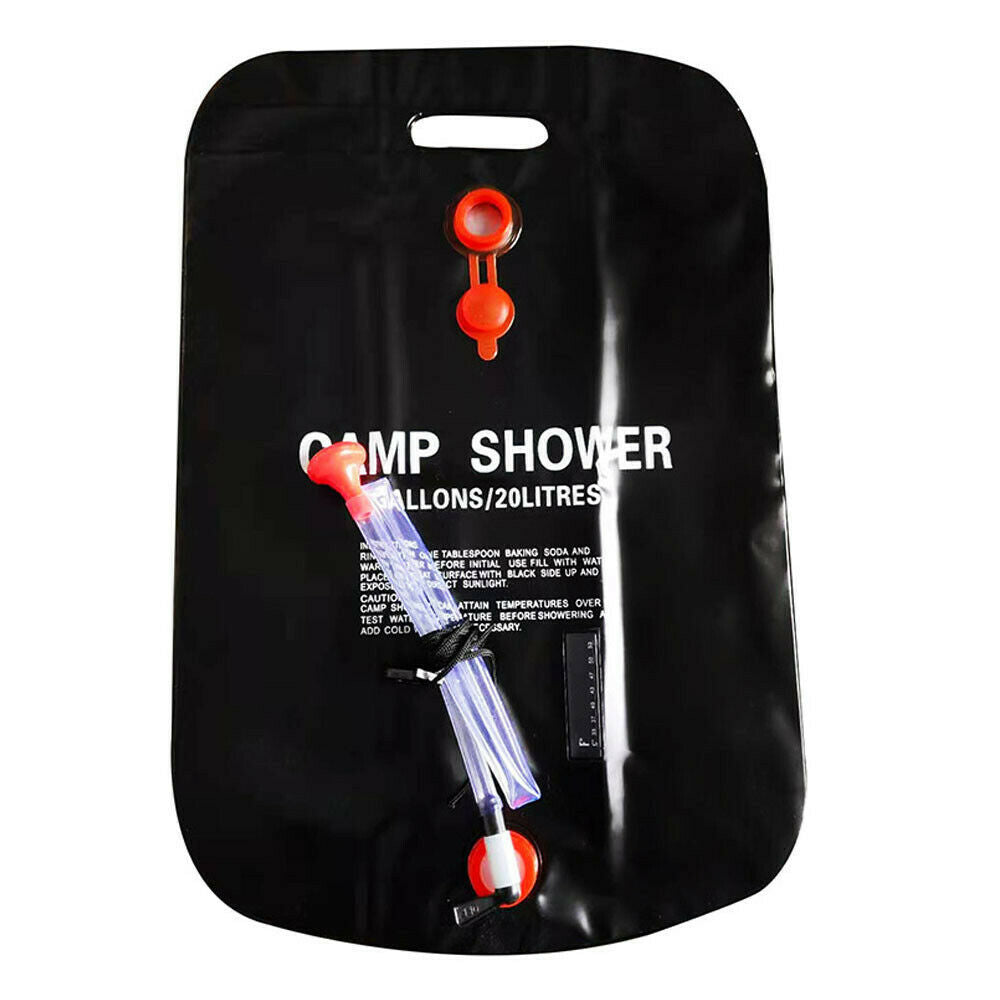 Portable Solar Shower Bag - Compact & Lightweight for Camping, Hiking, Beach & Outdoor Travel - Hot Water Heating System for Showering Anywhere