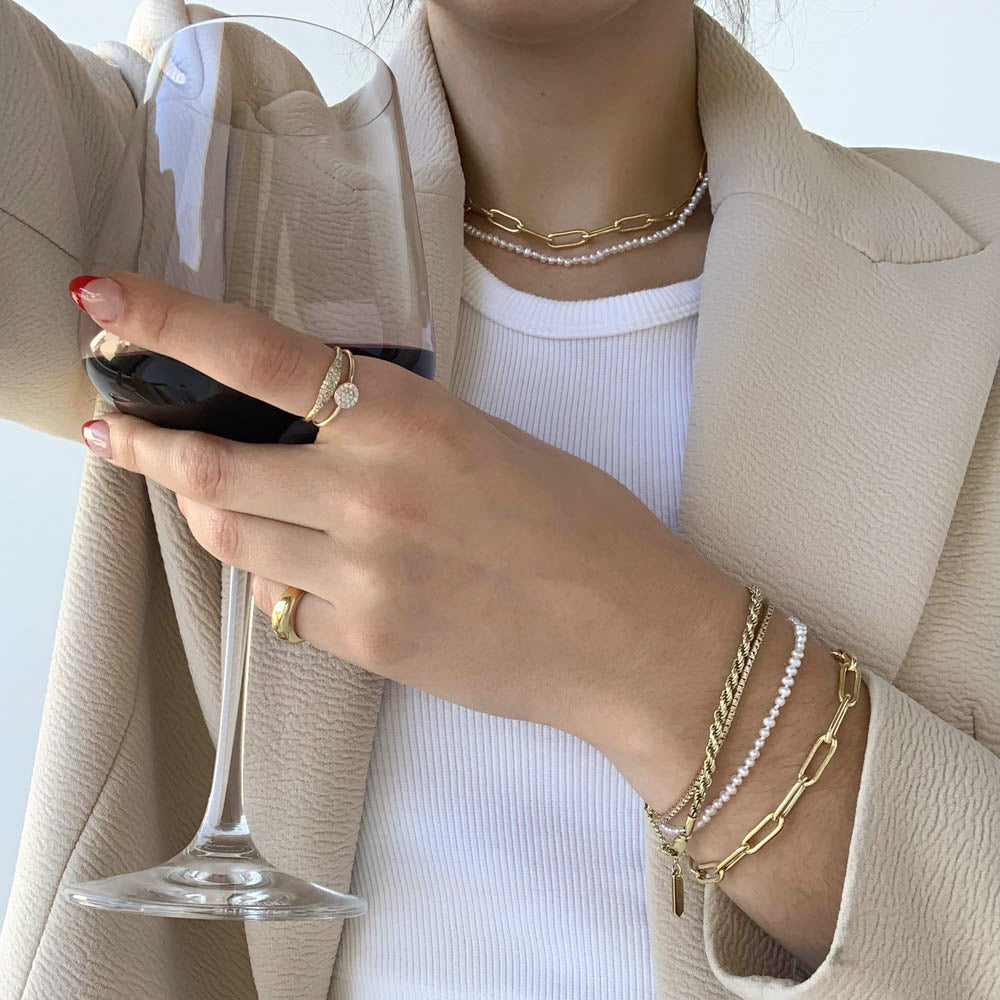 Stylish Gold Boyfriend Paperclip Chain Necklace - Perfect for Everyday Wear, Layering & Gift Giving