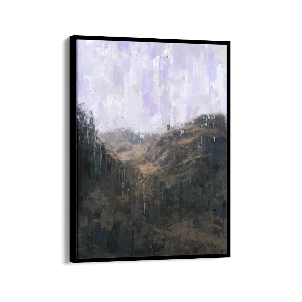 The Jungle Framed Canvas Wall Art - Tropical Forest Landscape Painting for Living Room, Bedroom & Office Decor