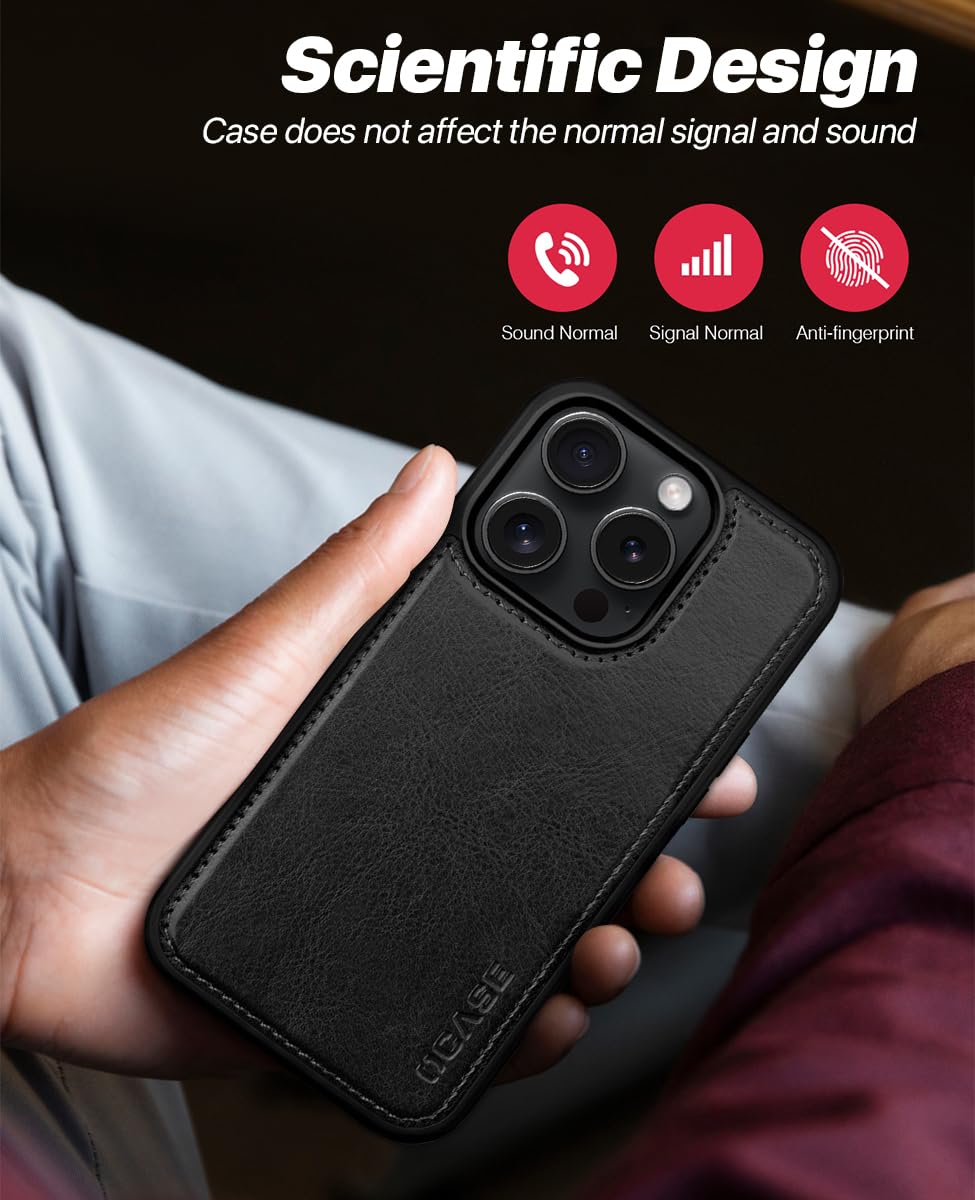 OCASE for iPhone 16 Pro Case - Detachable Wallet Case with Card Holder & RFID Blocking | 2-in-1 PU Leather Flip Folio Cover with Stand & Wrist Strap | Shockproof Protection for 6.3