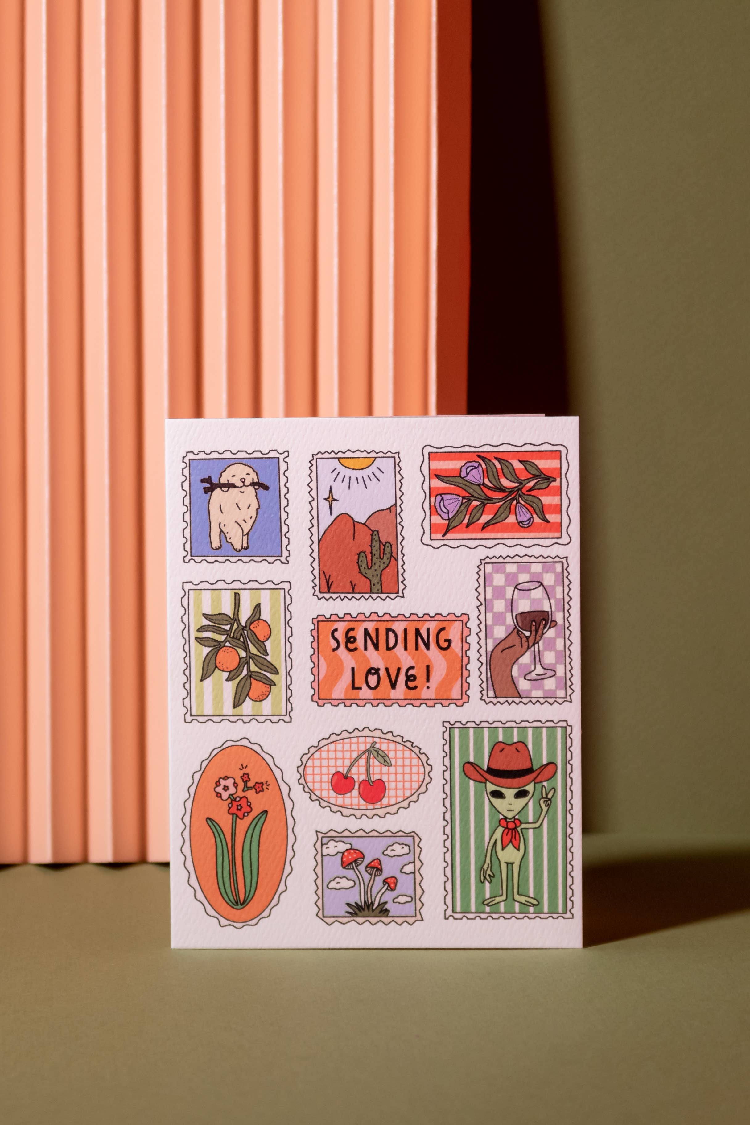 Beautiful Sending Love Greeting Card - Perfect for Valentine's Day, Anniversary & Romantic Occasions | Heartfelt Message Card for Couples, Wife & Husband