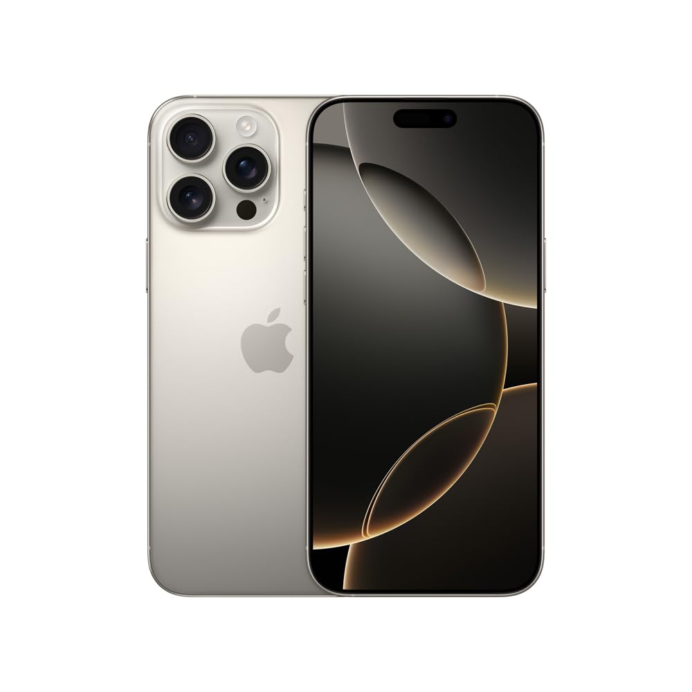 Apple iPhone 16 Pro Max 256GB - Natural Titanium | Premium Smartphone with Pro Camera & Long Battery Life | Perfect for Business Professionals & Travel Photographers