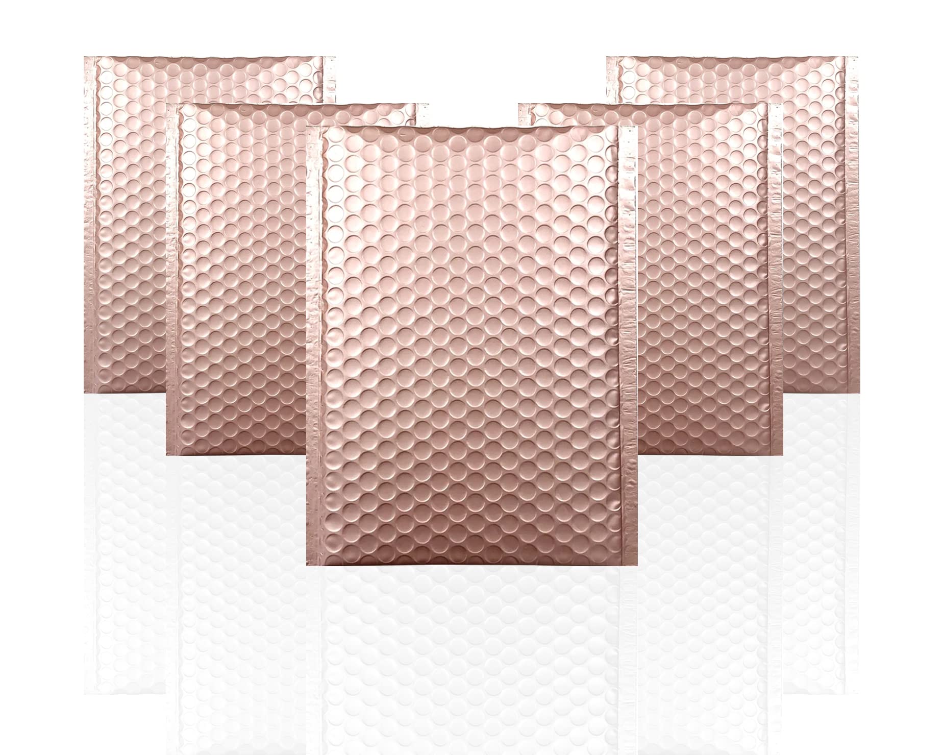 150 Pack Rose Gold Bubble Mailers 9.5 x 13.5 Inches - Metallic Foil Padded Shipping Envelopes, Self Seal Cute Mailing Bags for Ecommerce, Jewelry, Small Business Packaging & Gift Wrapping