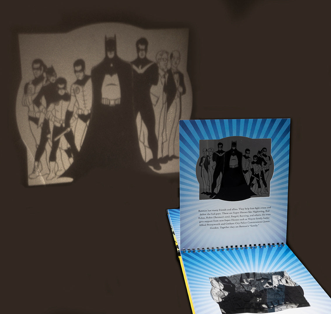 Batman Flashlight with Projections - Superhero Night Light for Kids & Collectors - Perfect for Bedroom, Parties & Halloween Decor
