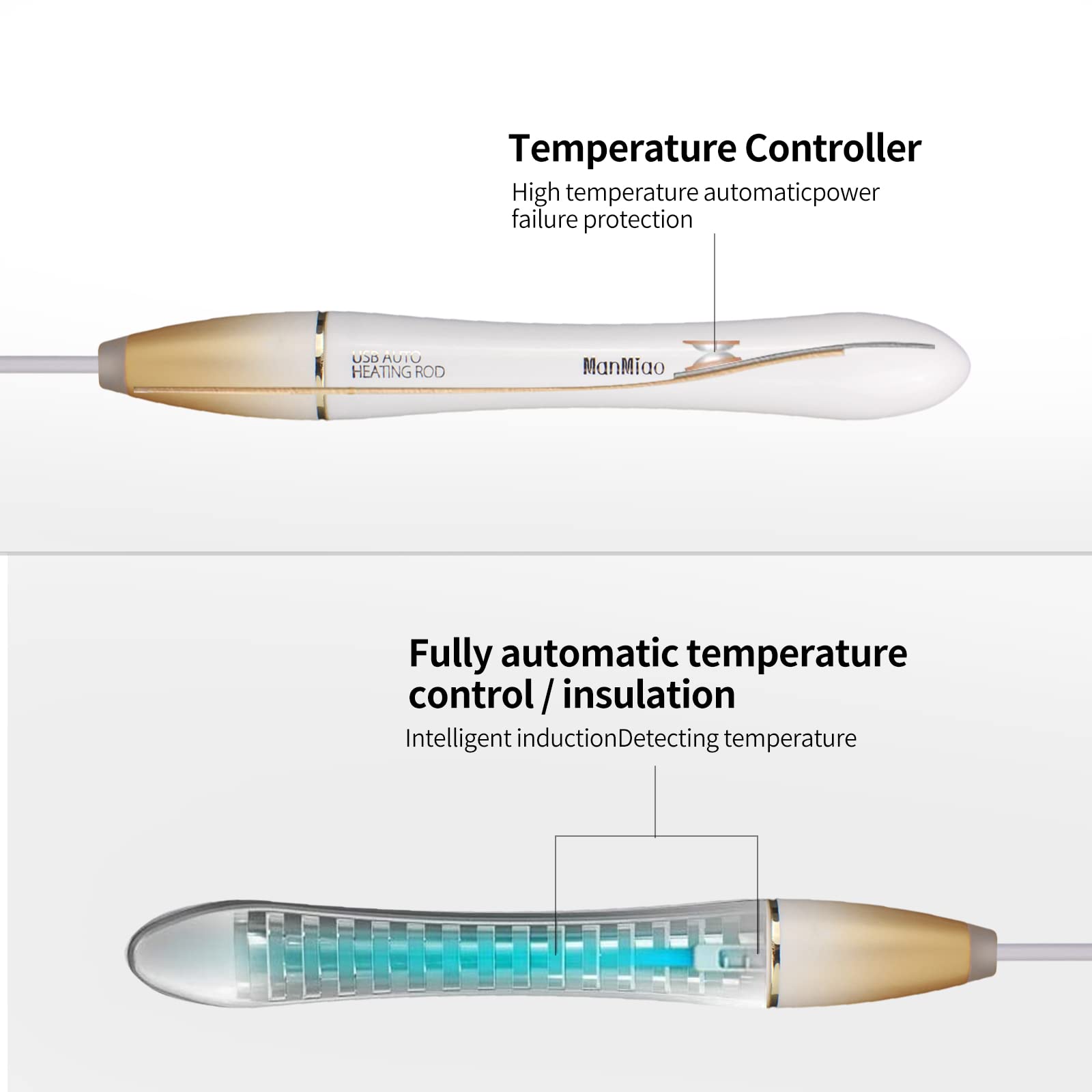 Heated Male Masturbator - Dual Pocket Pussy Warmer with Anal & Vaginal Stimulation | Adult Sex Toy for Solo Play & Couples Use