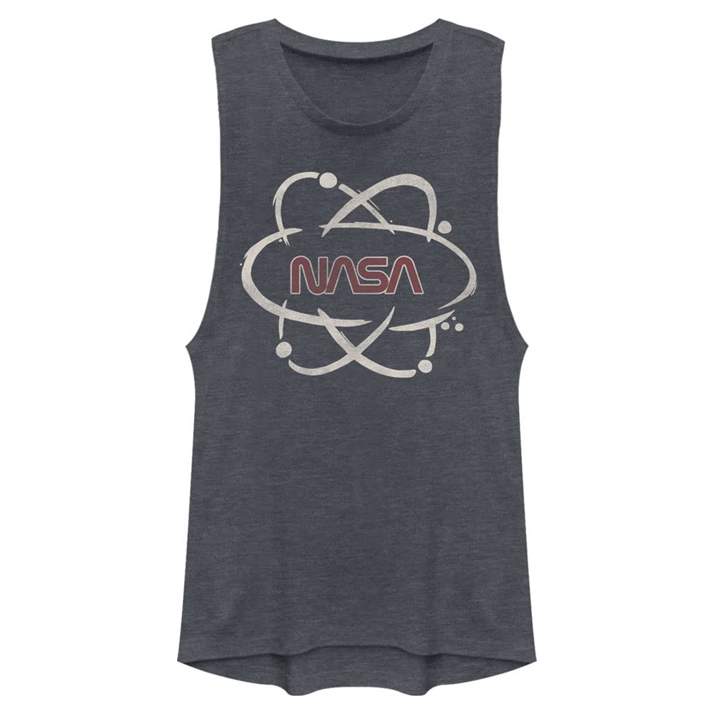 NASA Space Atom Women's Muscle Tank - Gym & Casual Wear
