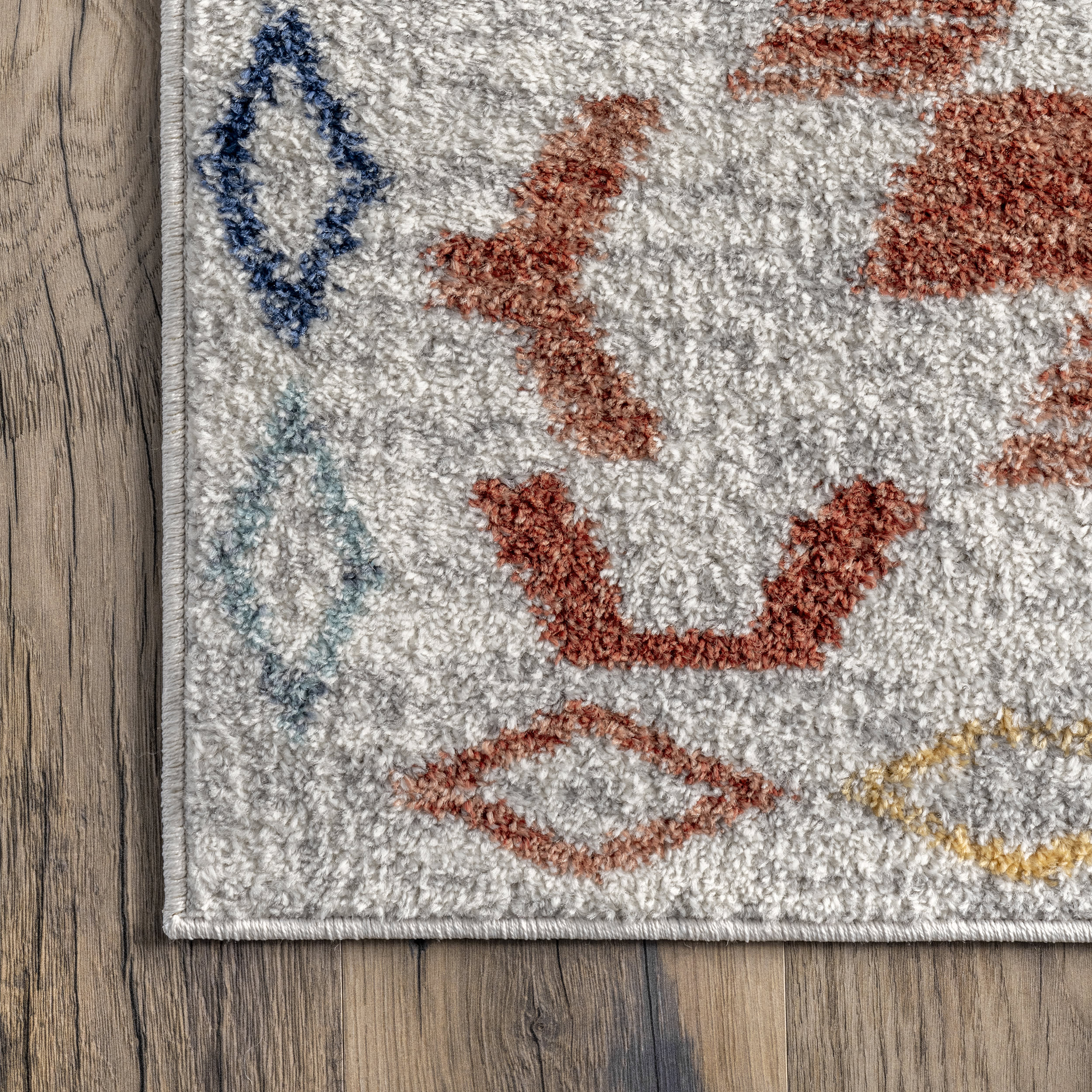 Eden Aztec Trellis Area Rug - Beige Southwestern Bohemian Design for Living Room, Bedroom & Office Decor