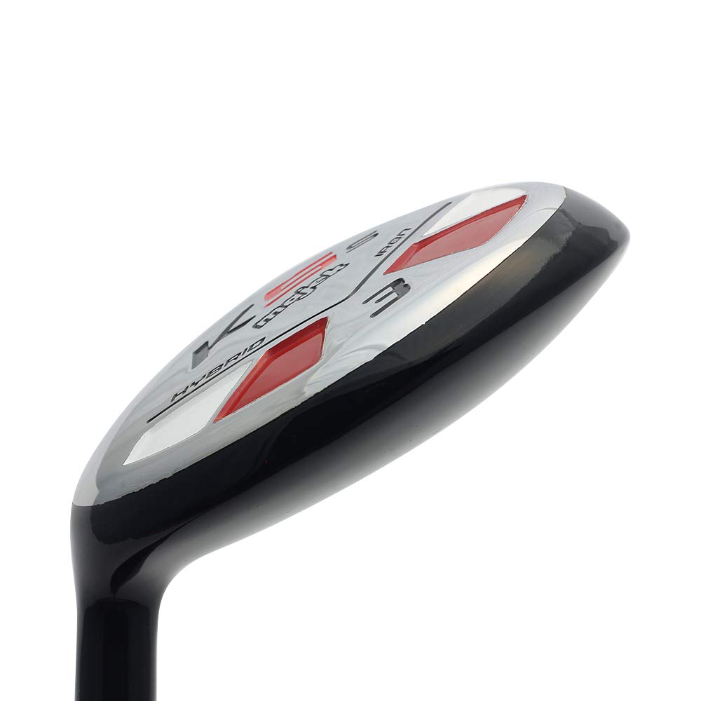 Left Handed Majek Golf Hybrid Club for Senior Men - #3 Utility with Senior Flex & Arthritic Grip - Ideal for Short Men (5' to 5'4