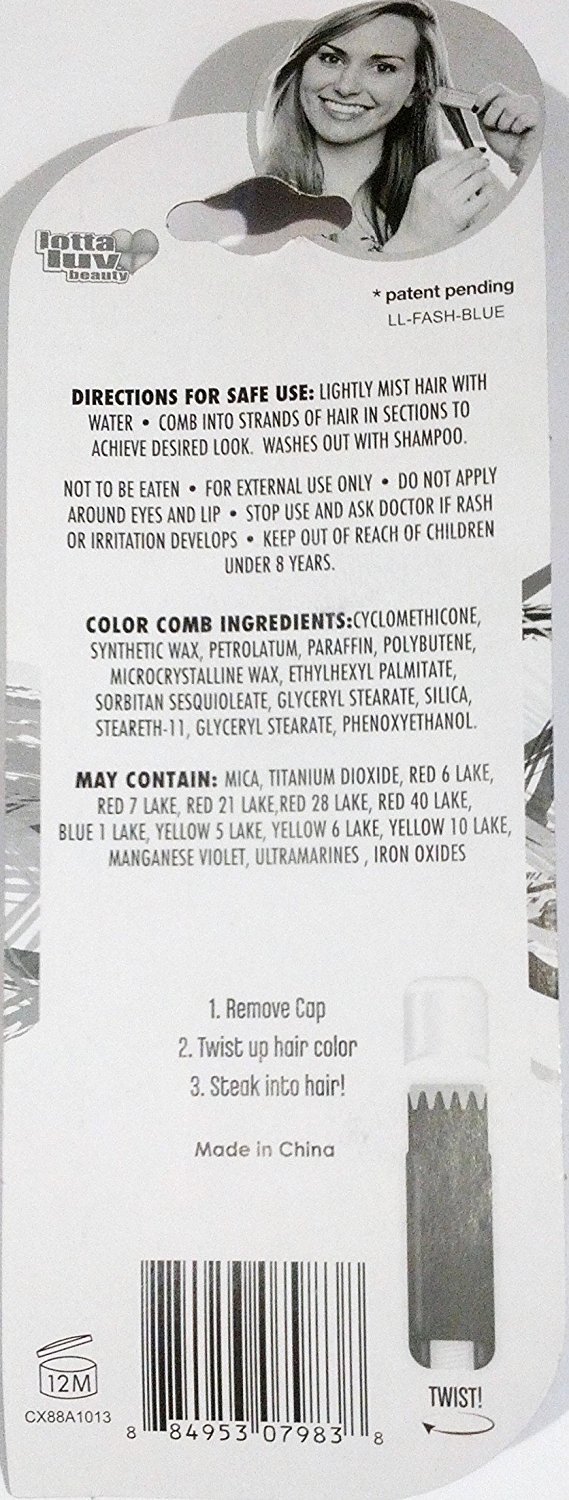 Best Temporary Blue Hair Color - Washable & Non-Damaging Hair Dye for Vibrant Looks | Perfect for Parties, Halloween & Cosplay