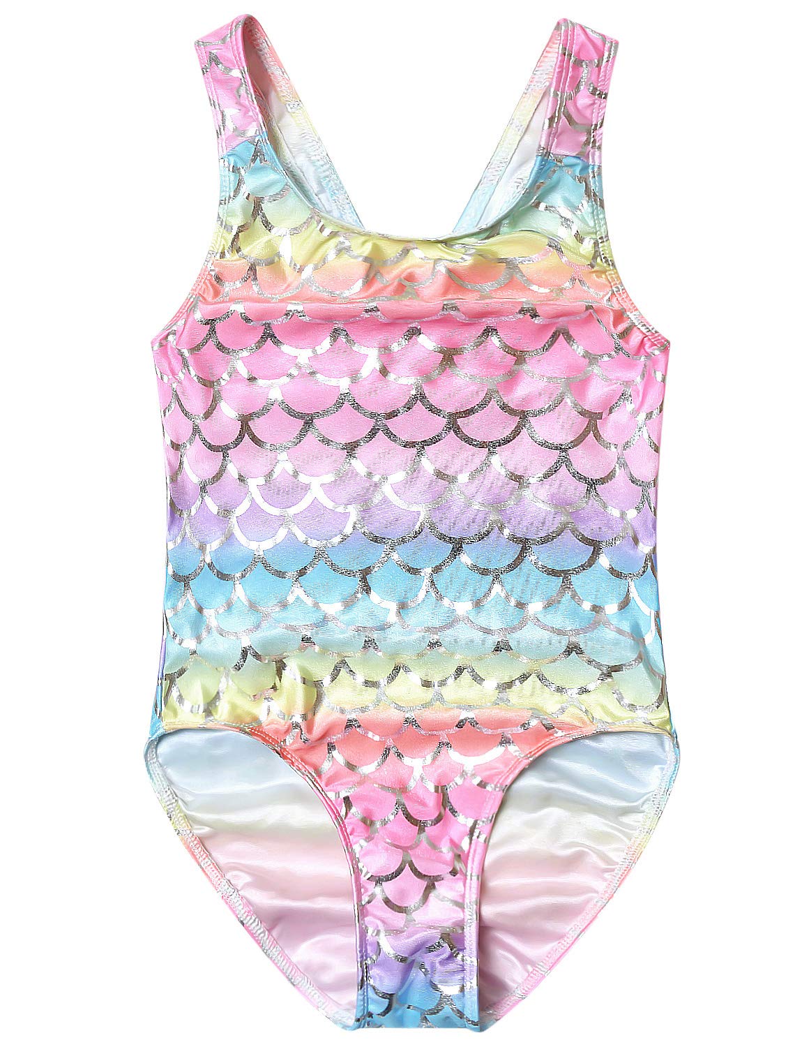 Girls Unicorn Mermaid One Piece Bathing Suit - Cute Swimwear for Toddler & Kids - Perfect for Pool, Beach & Summer Water Play