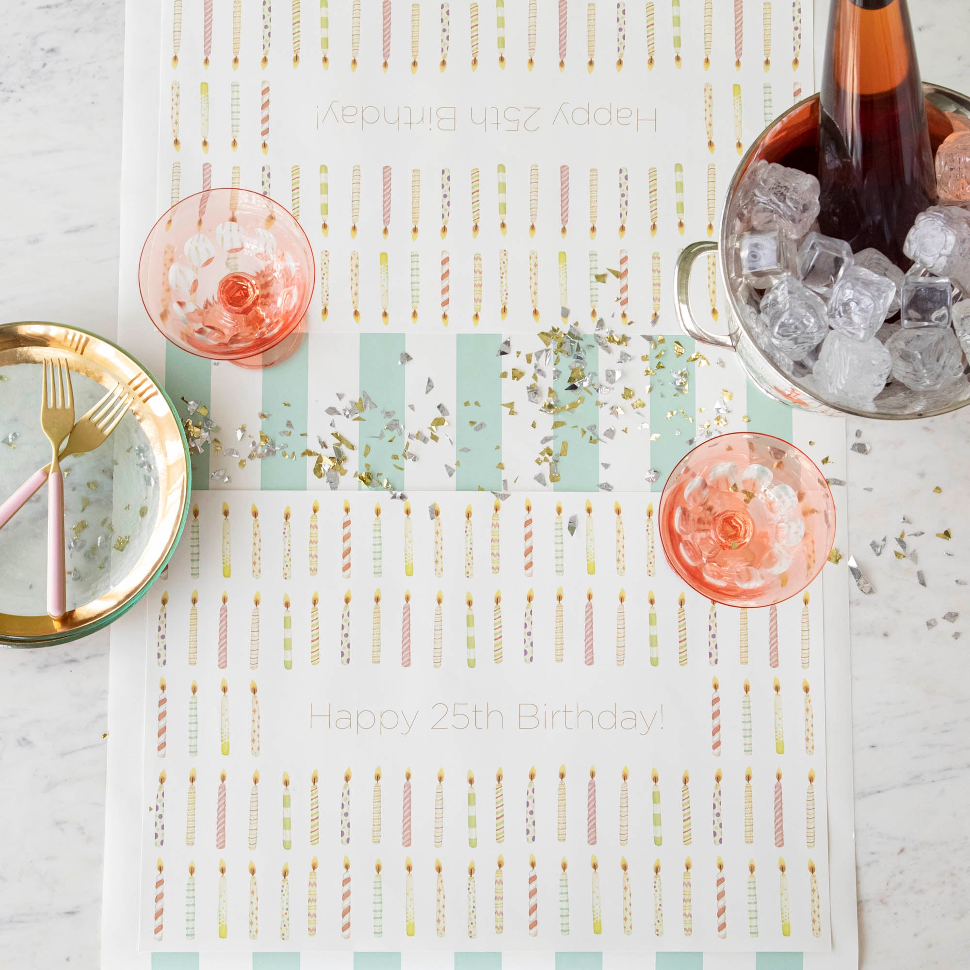 Personalized Birthday Candles Placemat - Custom Name & Age Celebration - Perfect for Birthday Parties, Cakes, and Special Occasions