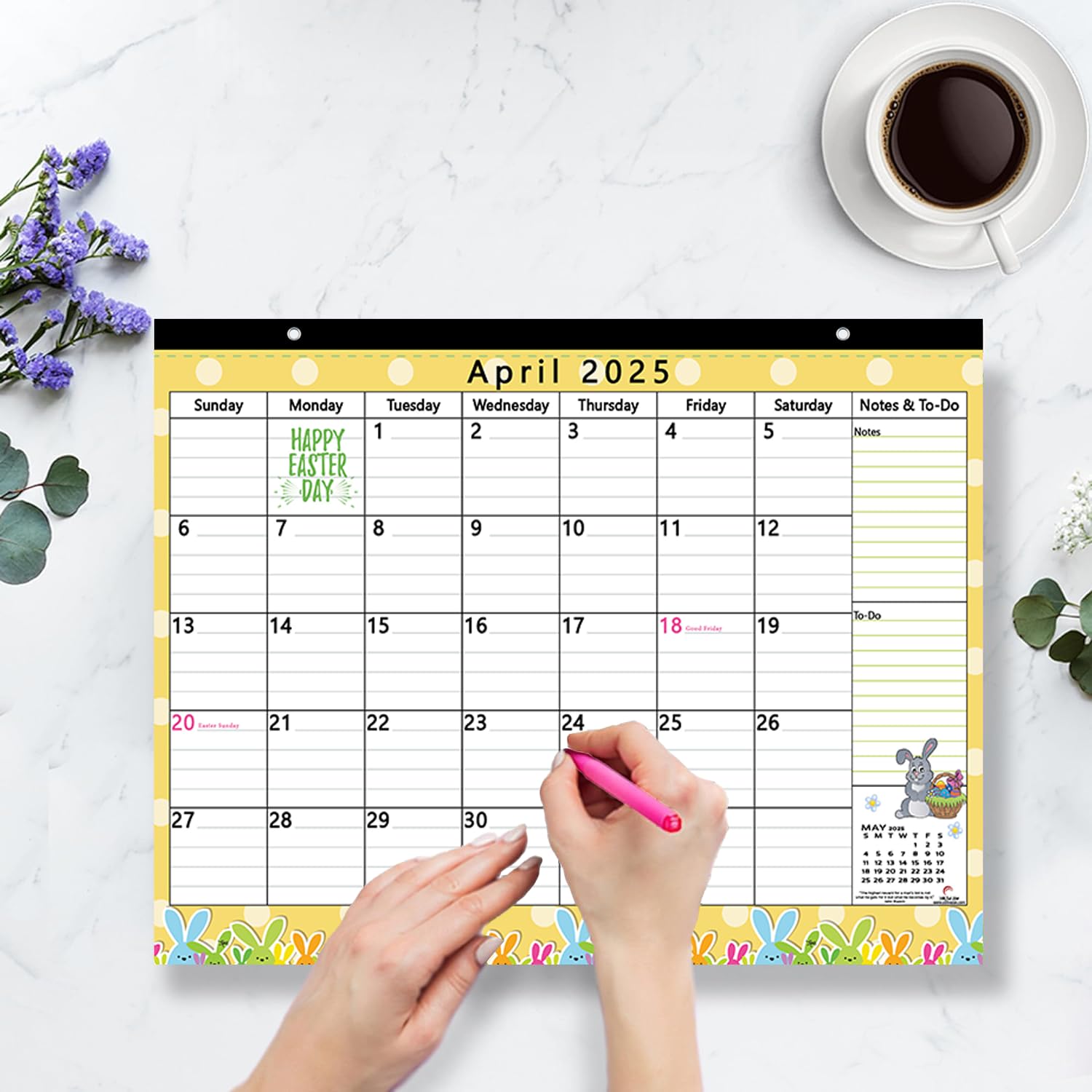 2025-2026 Magnetic Refrigerator Calendar - 17x12 Inch Large Monthly Planner for Fridge, January 2025 to December 2026 (24 Months) - Perfect for Home, Office & Kitchen Organization & Scheduling