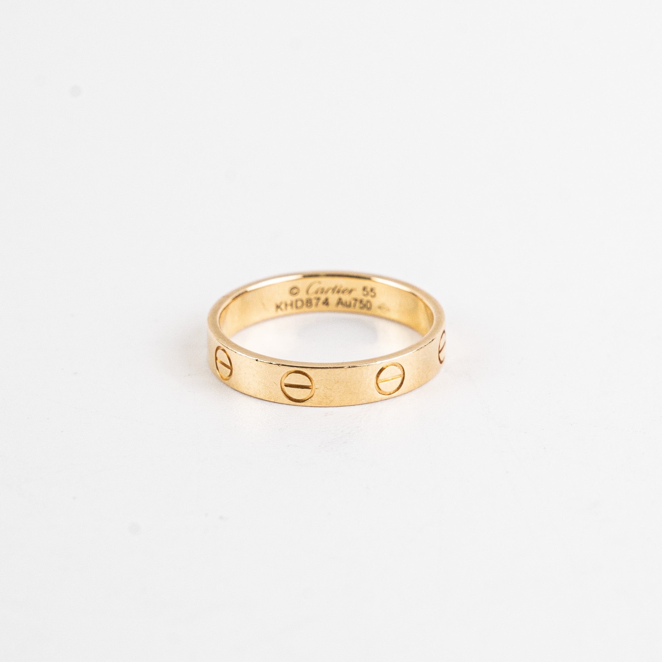 Cartier Love Wedding Band Ring - Size 55 in 18K Yellow Gold for Men & Women | Luxury Bridal Jewelry, Anniversary Gift & Engagement Ring