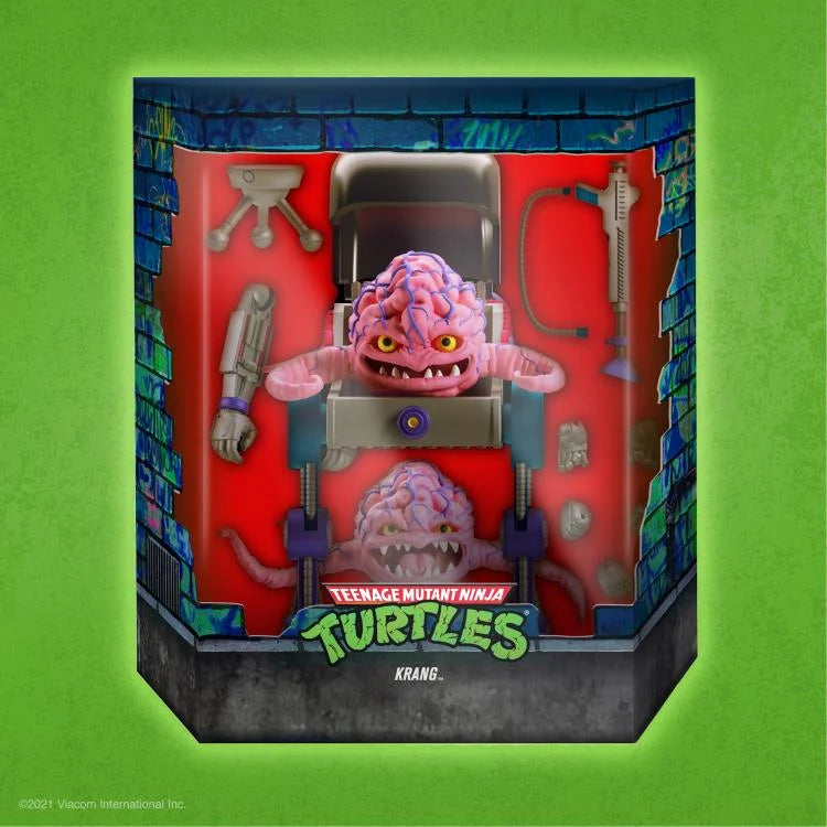 Teenage Mutant Ninja Turtles ULTIMATES! Krang Action Figure - Collectible TMNT Villain Toy for Kids & Adults - Perfect for Display, Play & Nostalgic Gift Giving