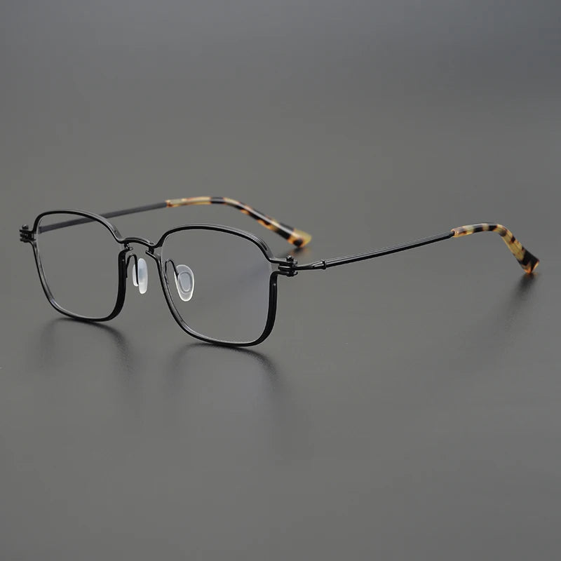Stylish Aimee Unisex Full Rim Square Titanium Acetate Eyeglasses Frame 195898 - Lightweight & Durable for Work, Reading & Everyday Wear