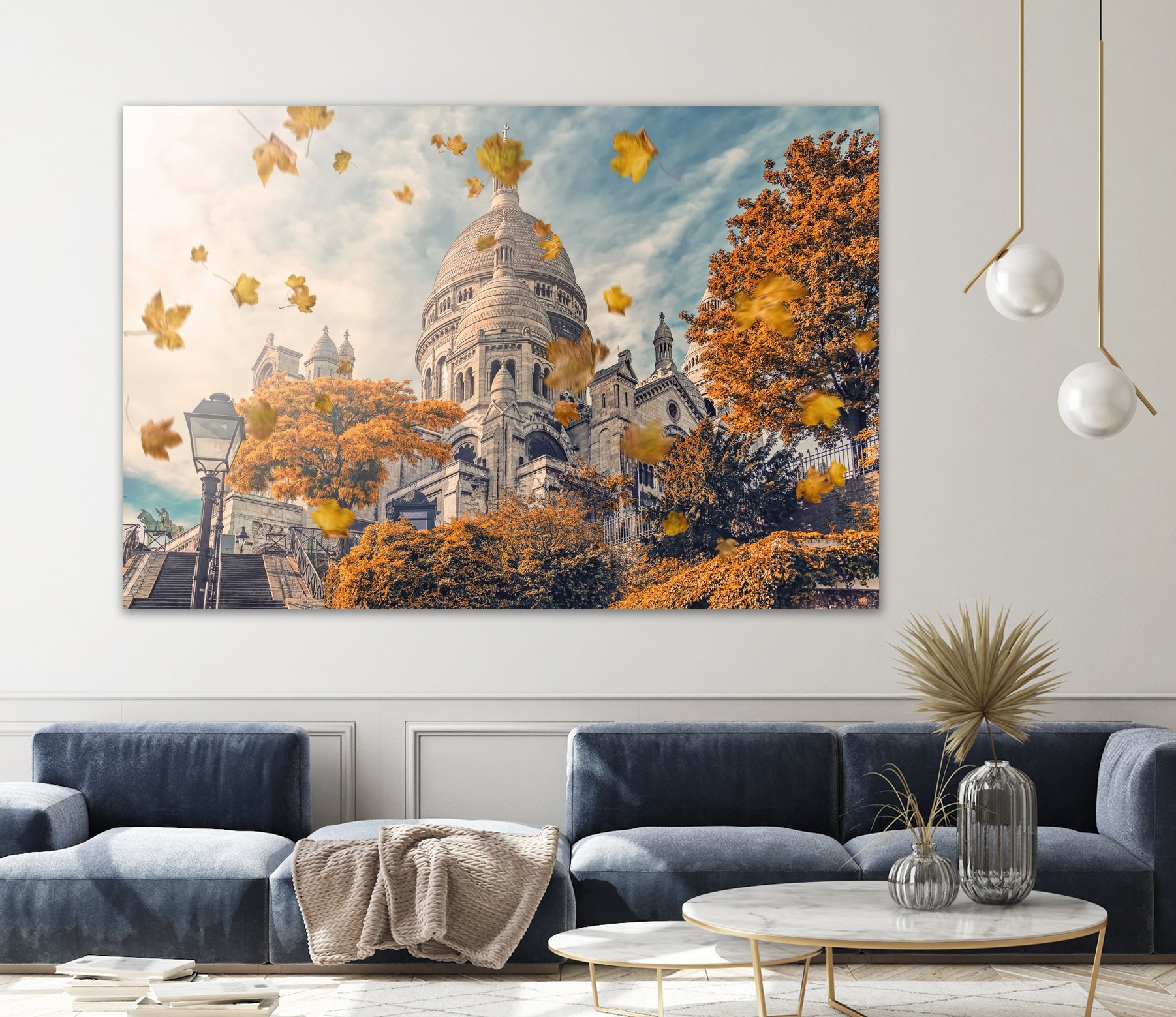 Autumn in Montmartre - Parisian Wall Art Print for Home & Office Decor | Perfect for Living Room, Bedroom & Gift Giving