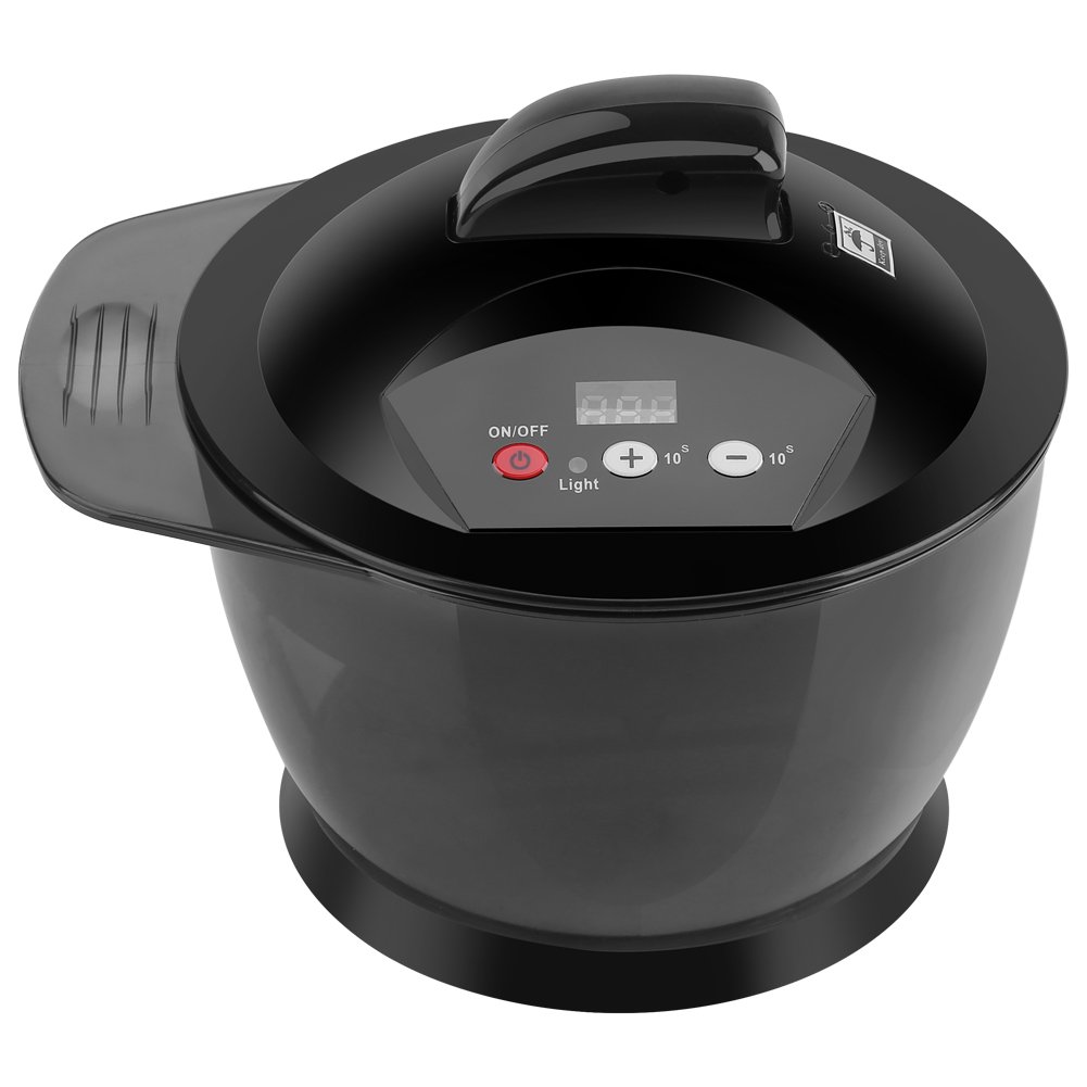 USB Rechargeable Electric Hair Color Mixing Bowl with LCD Timer - Automatic Hair Cream Mixer for Salon & Home Use, Perfect for DIY Hair Coloring & Styling Tools