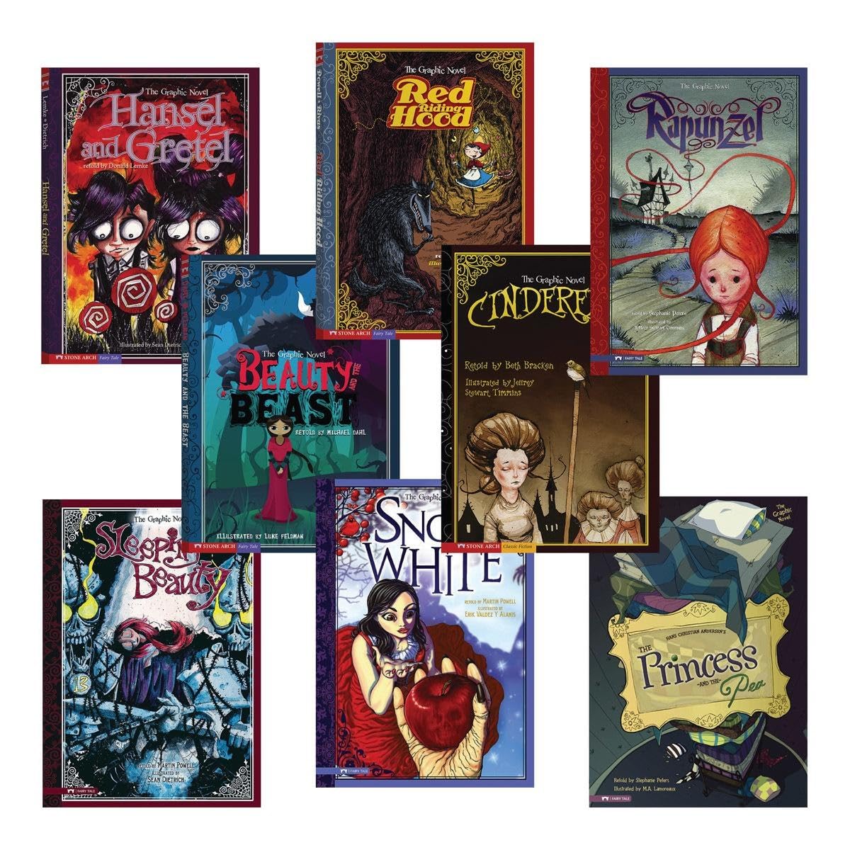 Captsone Press Graphic Spin Book Set - 8 Pack for Kids | Interactive Learning & Storytelling | Perfect for Classroom, Homeschool & Reading Time
