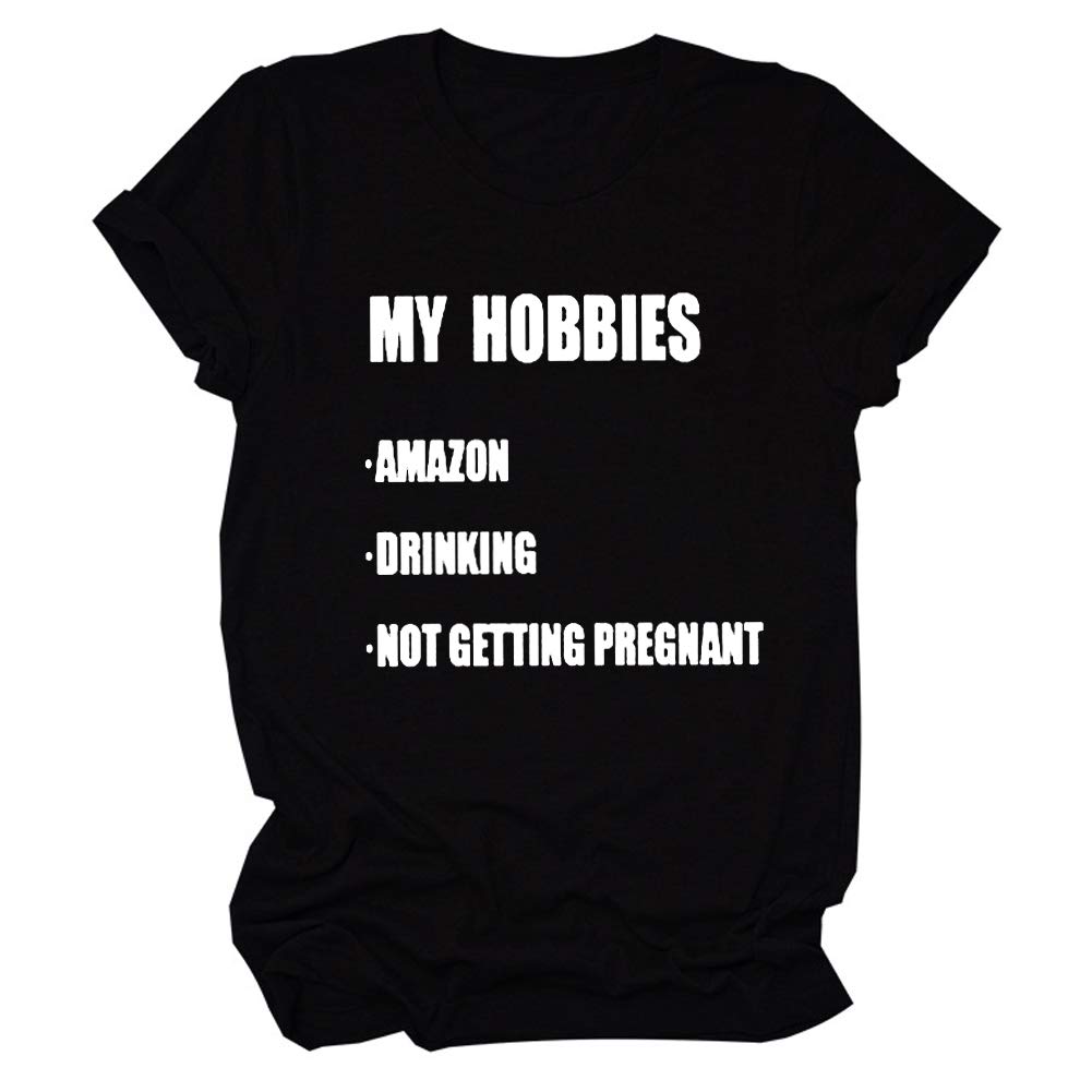 Funny Graphic T-Shirt with 'Tsun My Hobbies' Saying - Cute Casual Tee for Women | Perfect Gift for Friends, Birthday & Everyday Wear